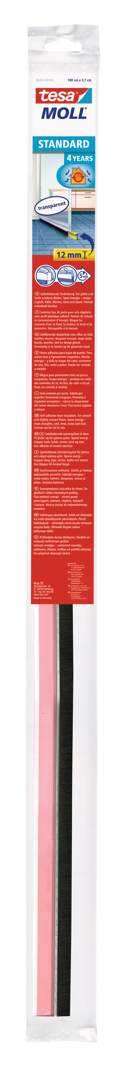 Veda porta adesivo 1M PVC TRANSPARENTE TESA - 11