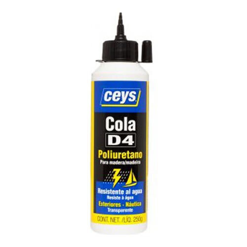 Cola branca madeira D4 poliuretano 250 gr Ceys