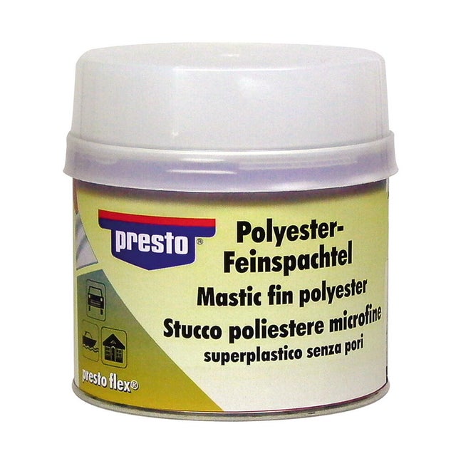 Massa reparação fina poliéster 1 kg Presto