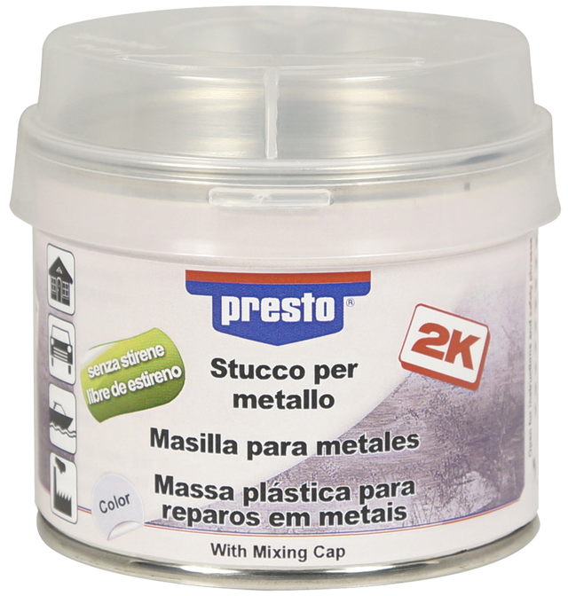 Massa reparadora METAL ALUMÍNIO PRESTO 250GR