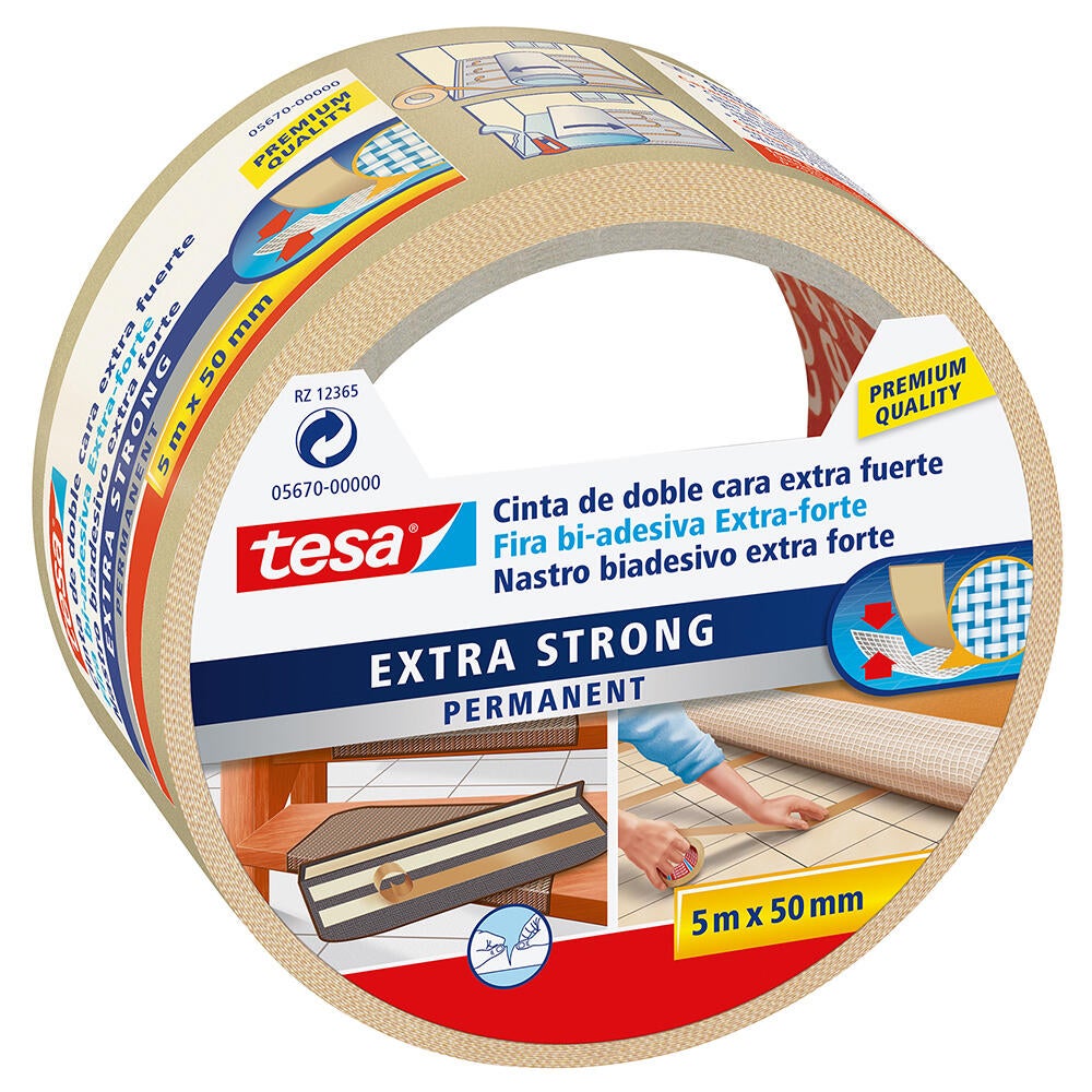 Fita dupla face para solos TESA EXTRA FORTE 5MX50MM - 2