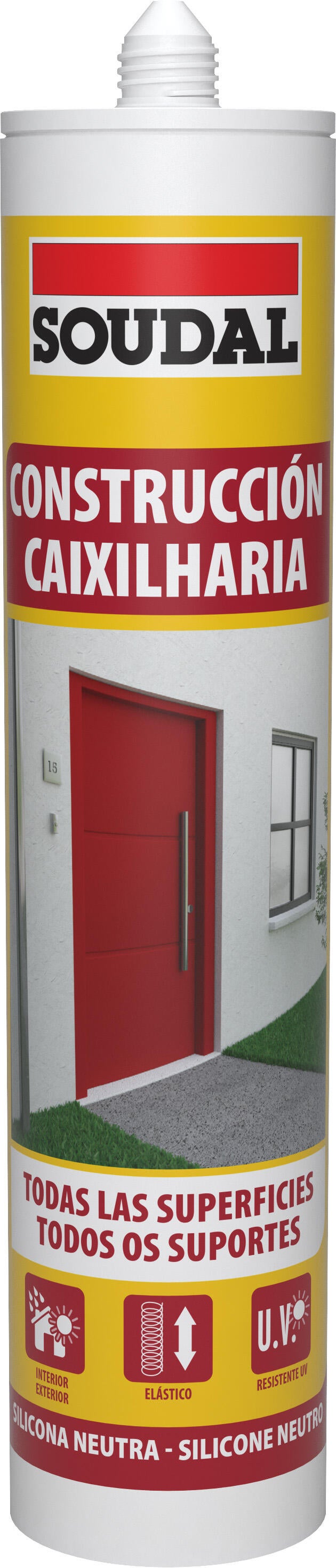 Silicone caixilharia neutro 300 ml bege ral 1015 Soudal