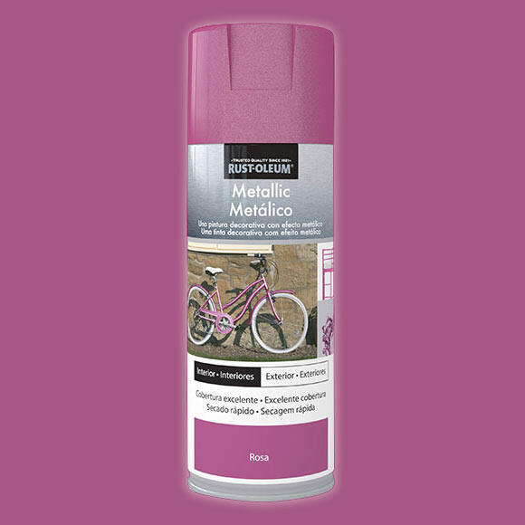 Spray multisuperficies mate Rust Oleum 400ml rosa