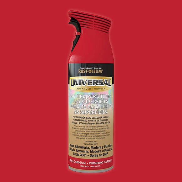 Spray multisuperficies brilhante Rust Oleum 400ml vermelho - 2