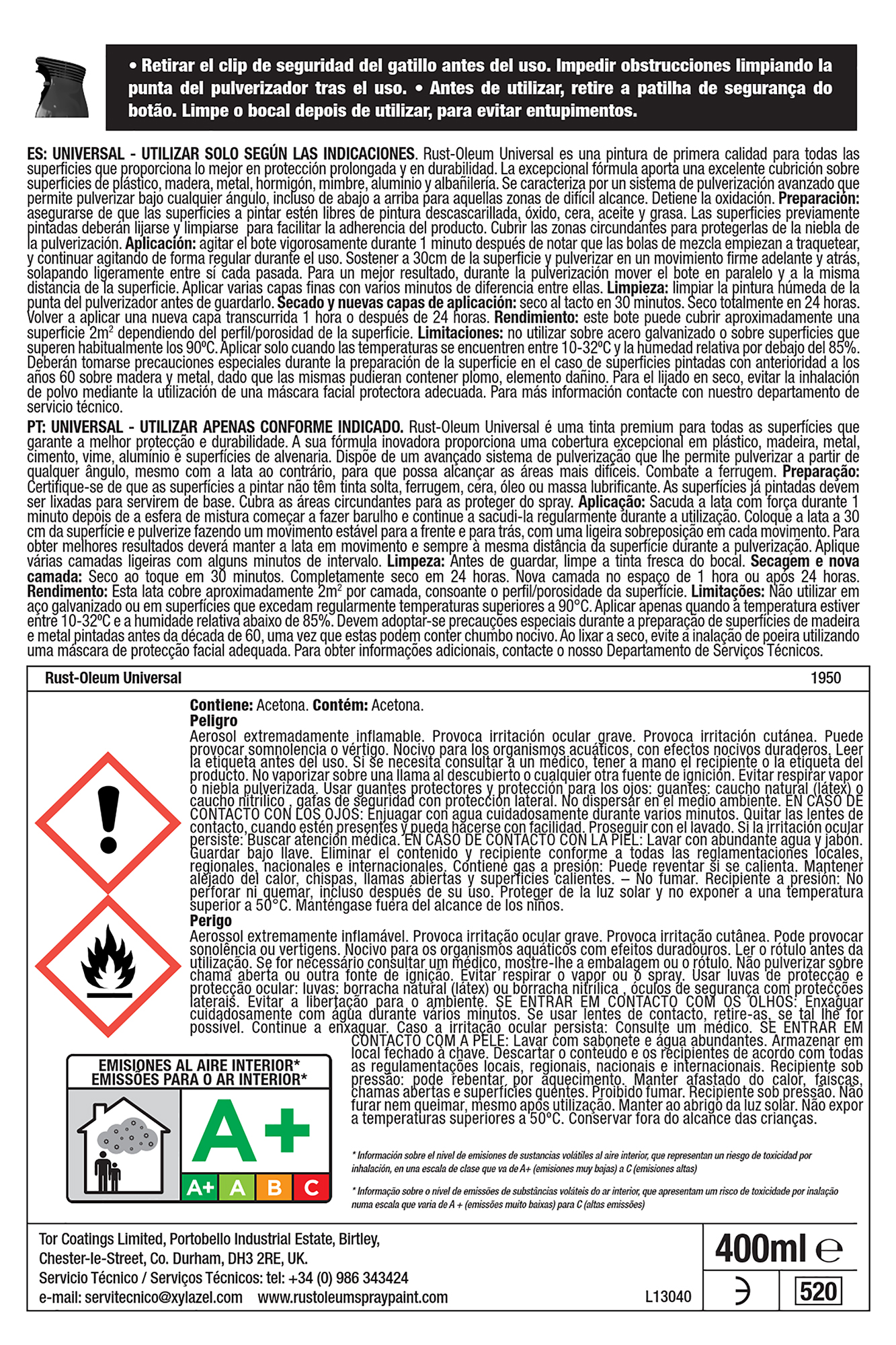 Spray multisuperficies brilhante Rust Oleum 400ml vermelho - 4