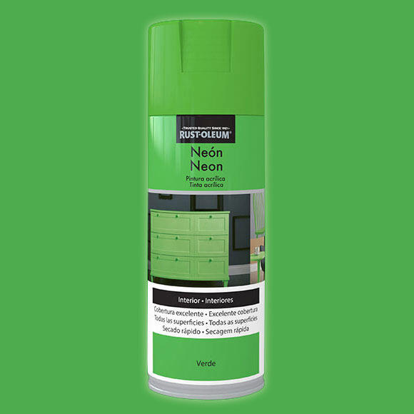 Spray multisuperficies flurescente Rust Oleum 400ml verde - 2