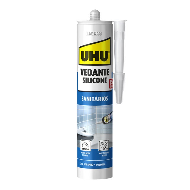 Silicone cozinha e casa de banho 280 ml branco UHU