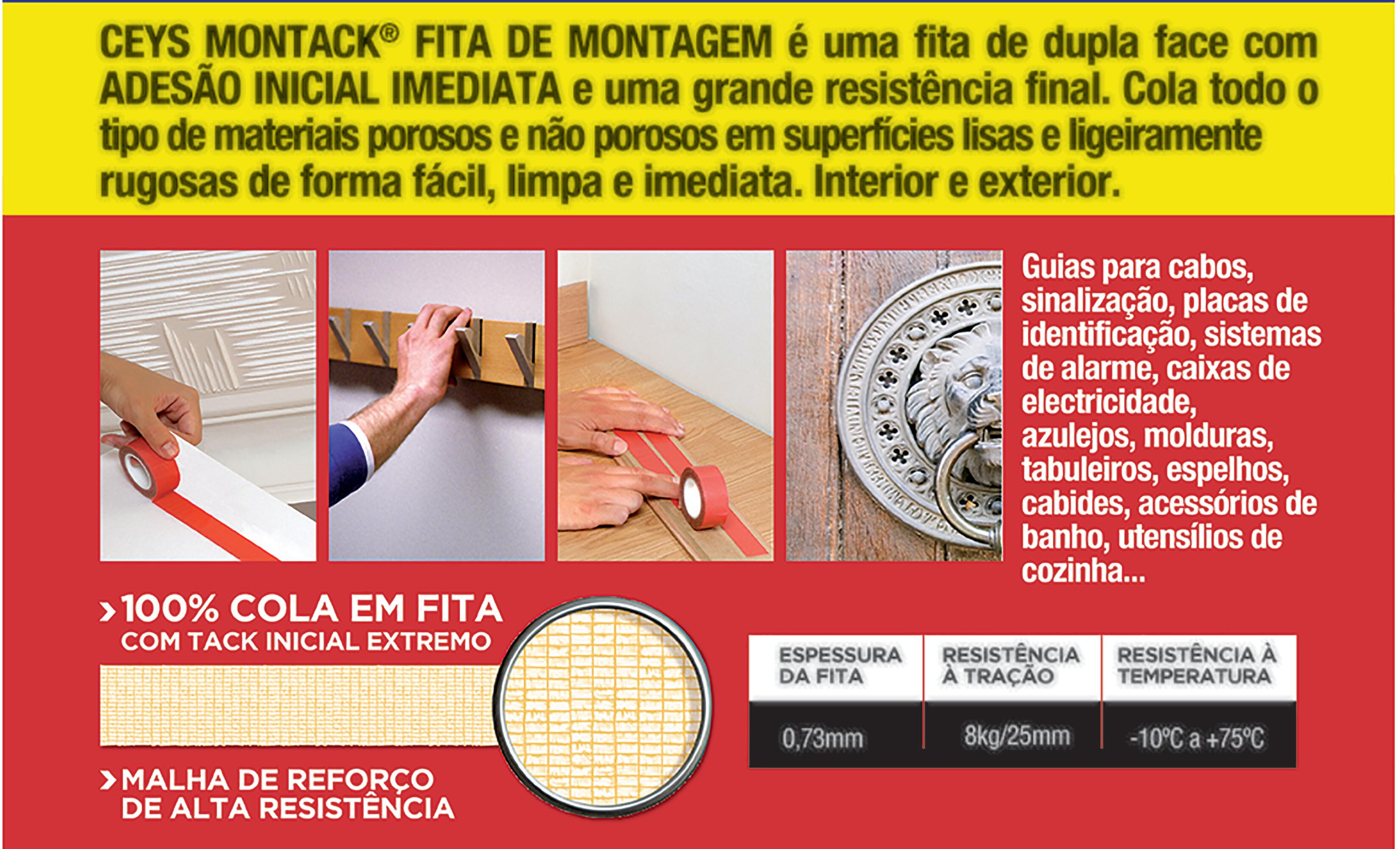 Fita dupla face CEYS MONTACK 2.5MX19MM - 6