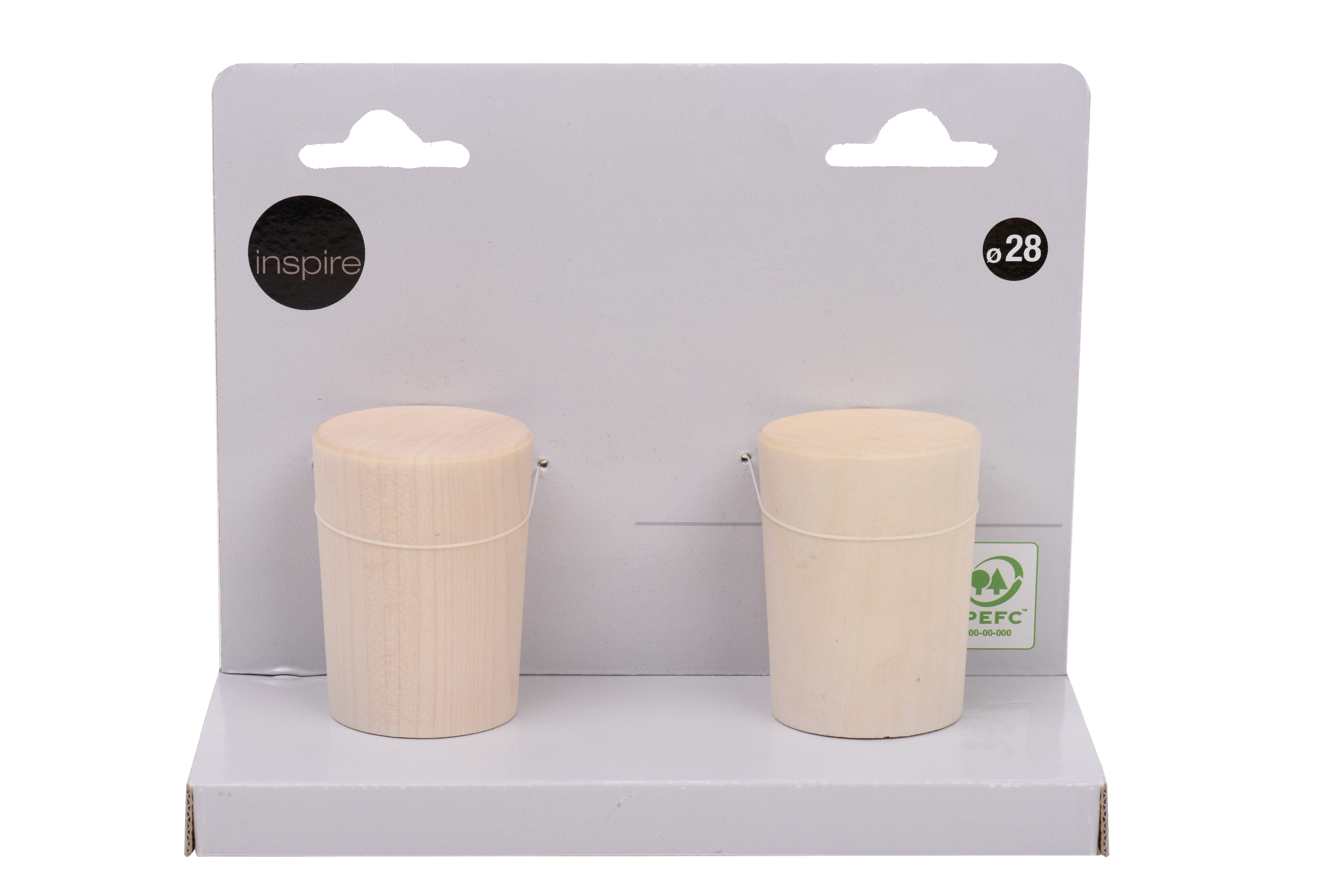 2 terminais para varão bege mate manivela 28 cm Inspire - 4