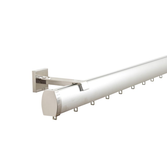 Kit calha elegance abertura central 1.60m efeito ondas inox