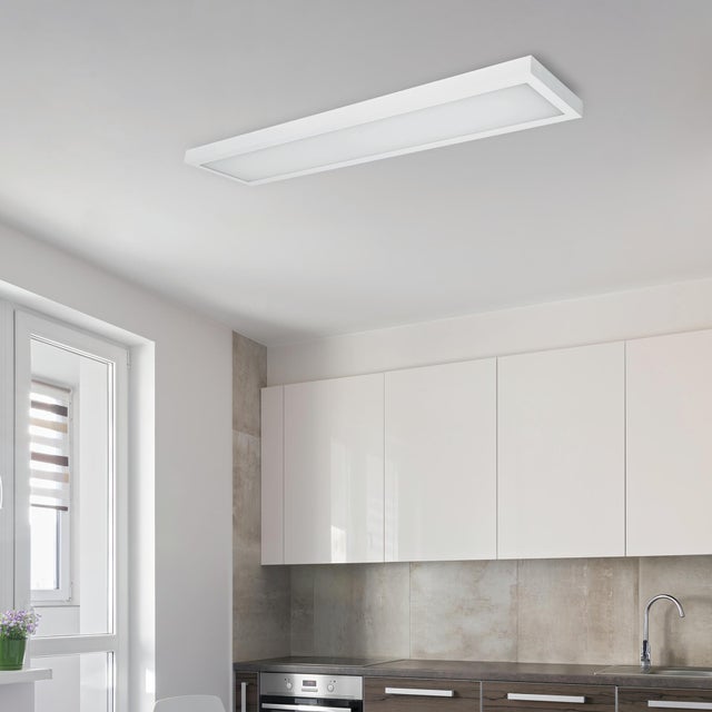 Painel led 2x22w 4000lm 122cm branco