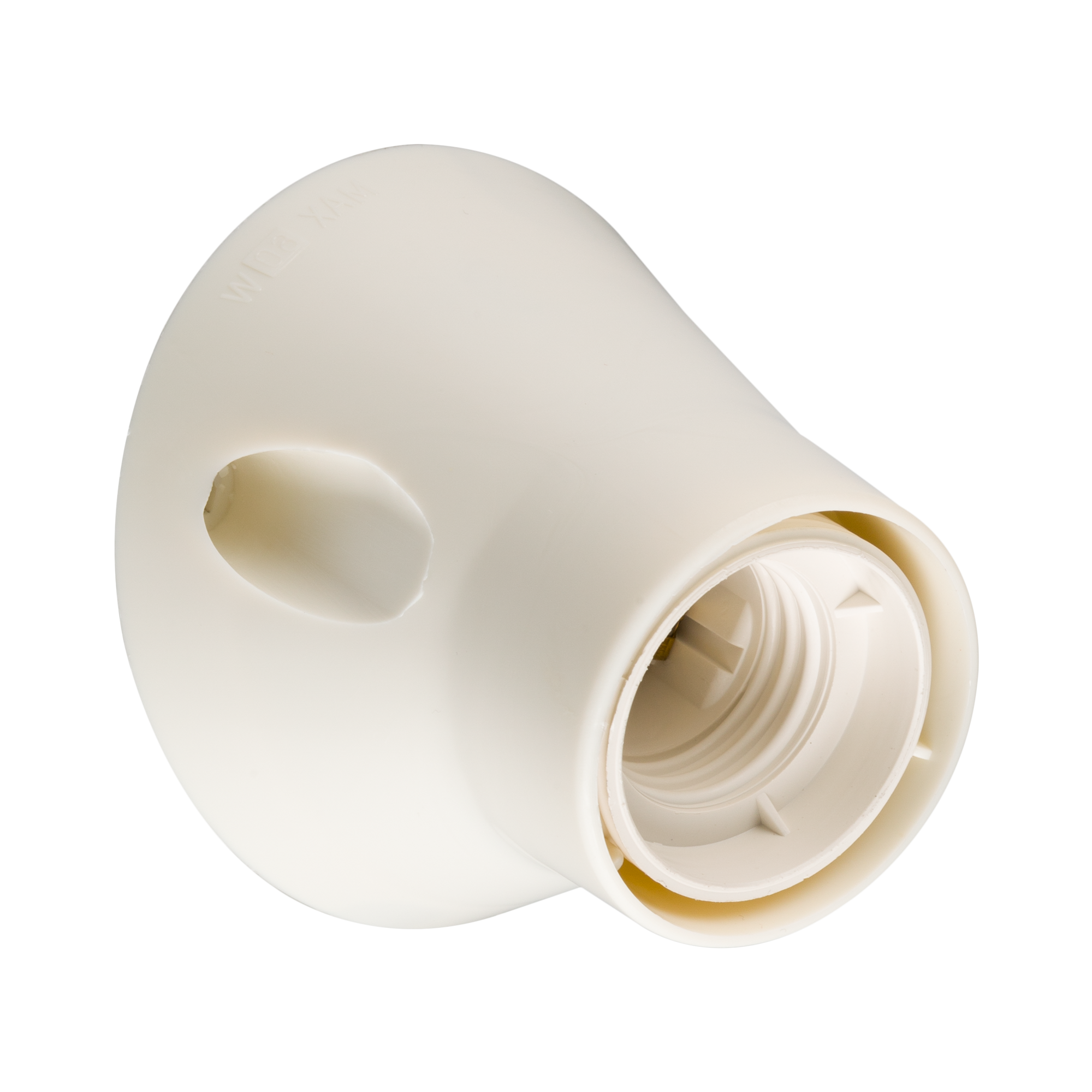 Suporte e27 branco base curva gsb - 6