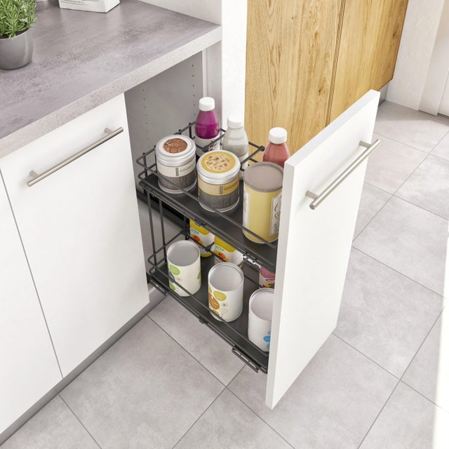 Rangement coulissant pour meuble l.30 cm / colonne l. 30 cm