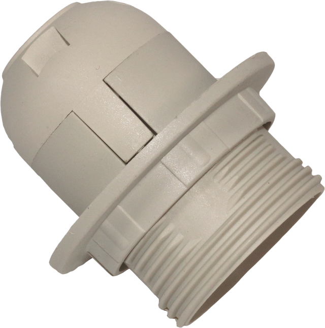 Casquilho com rosca RESINA E27 BRANCO