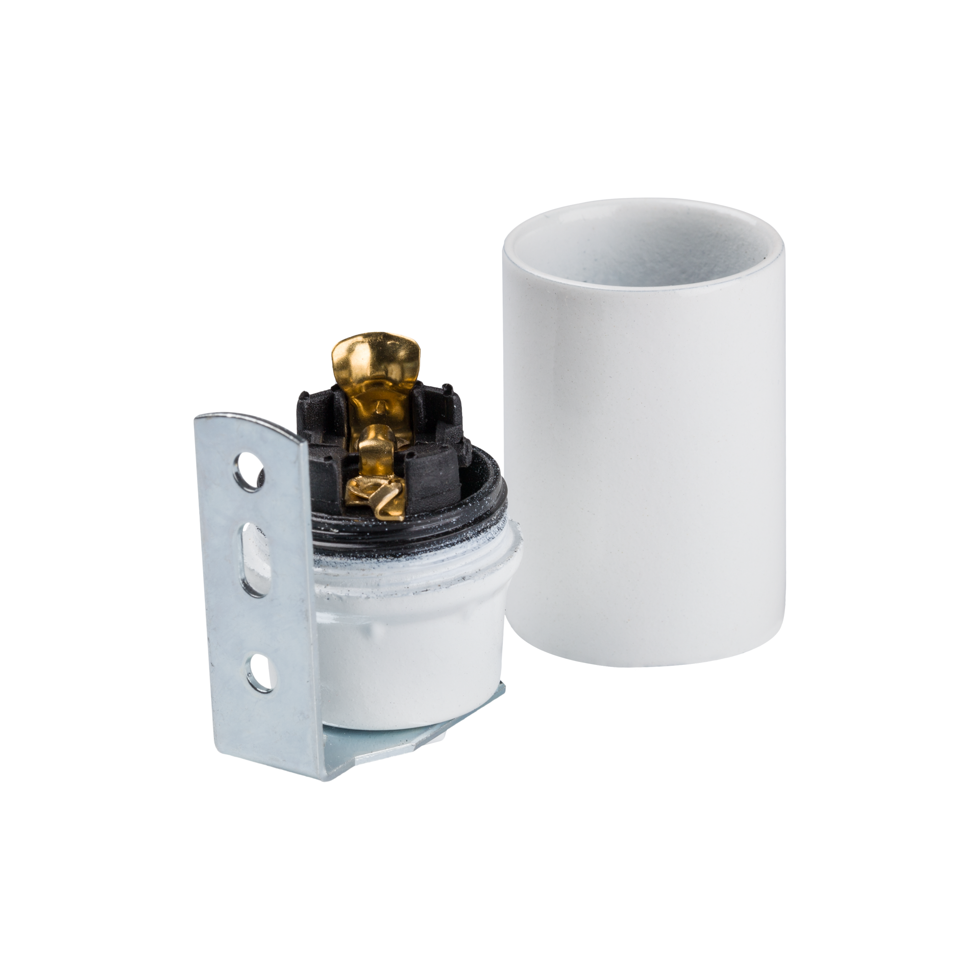 Suporte e14 branco com fixação gsb - 2