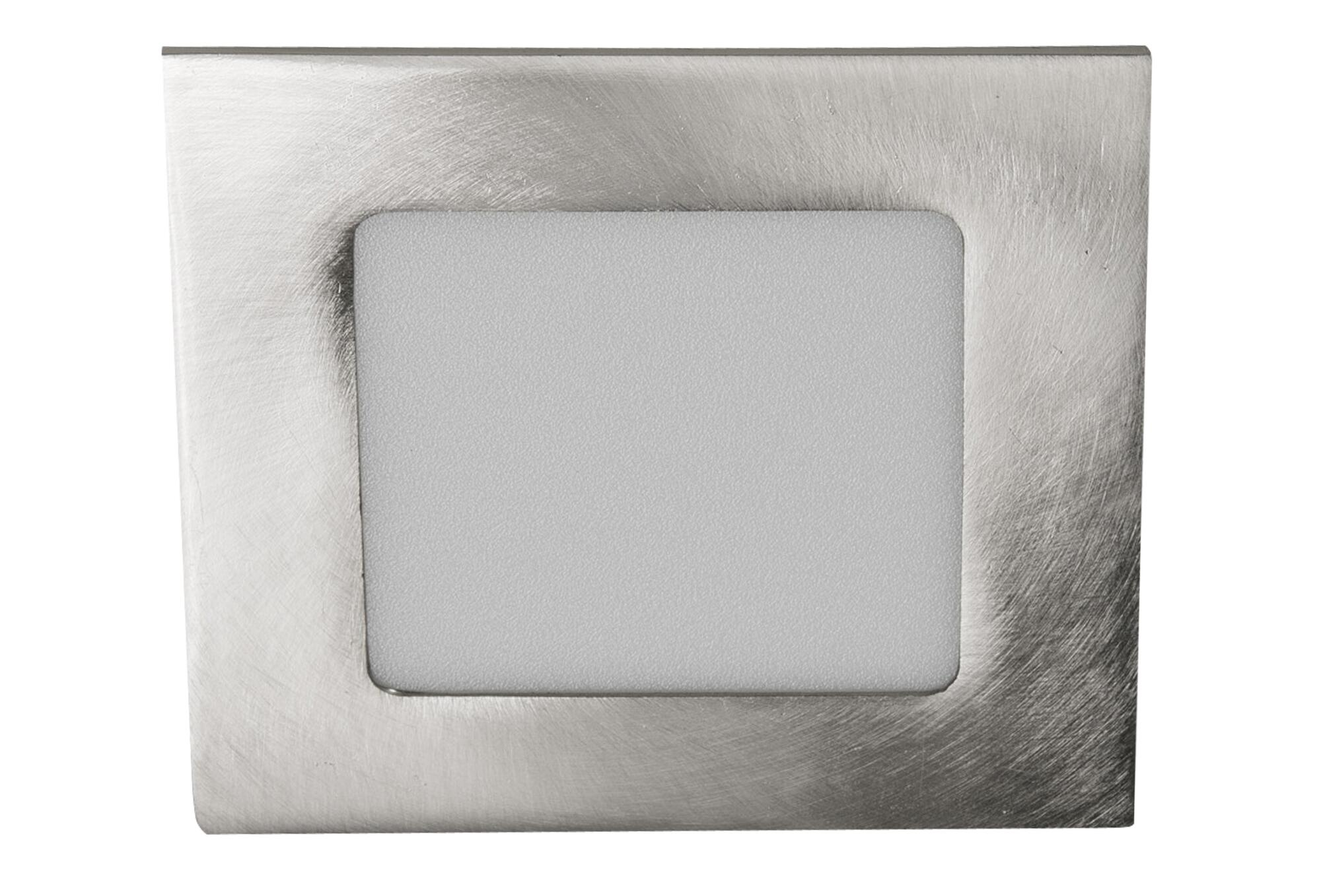 Foco led cuadrado gris / plata de 6w
