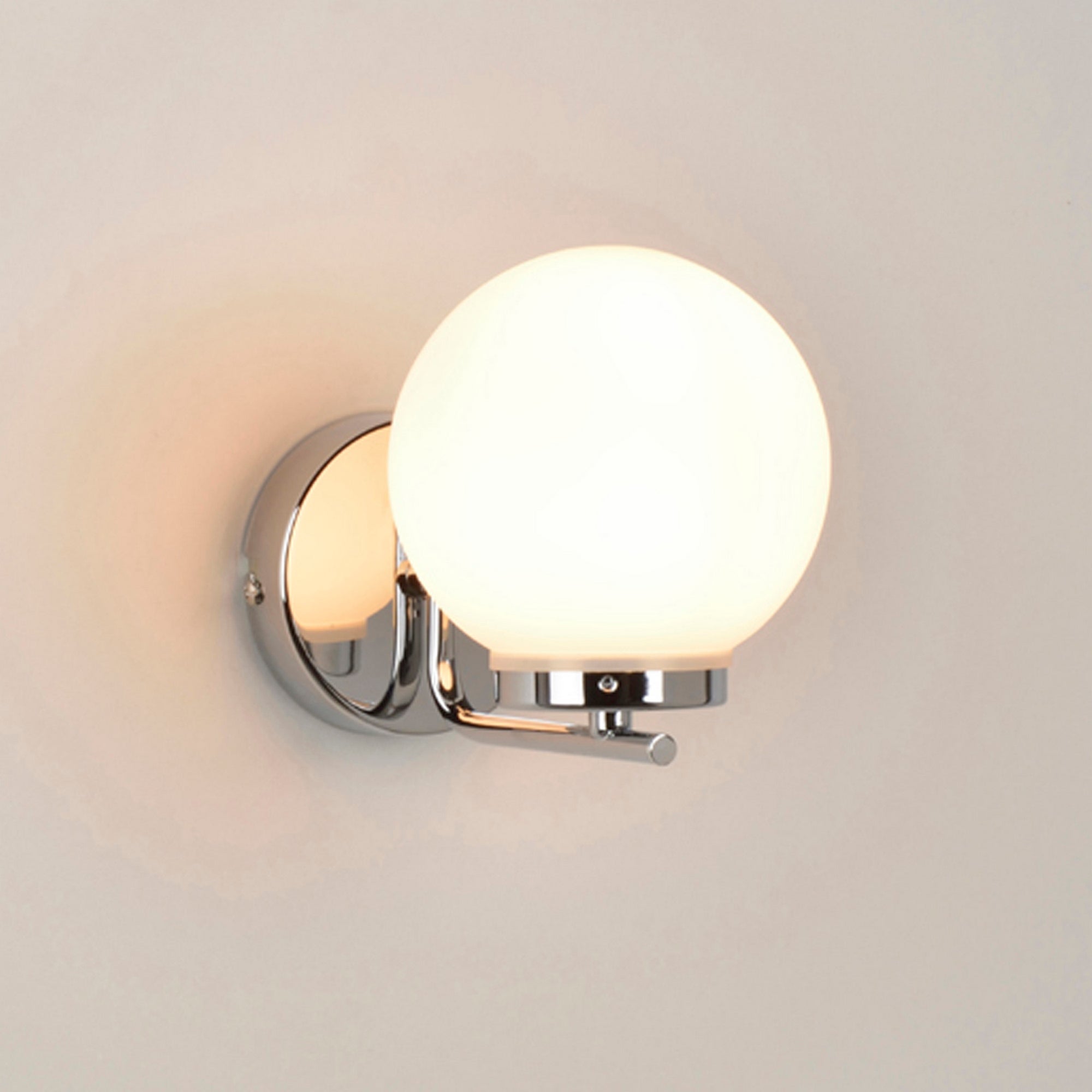 Candeeiro de parede com lâmpada Swann E14 1 luz cinza prateado - 4