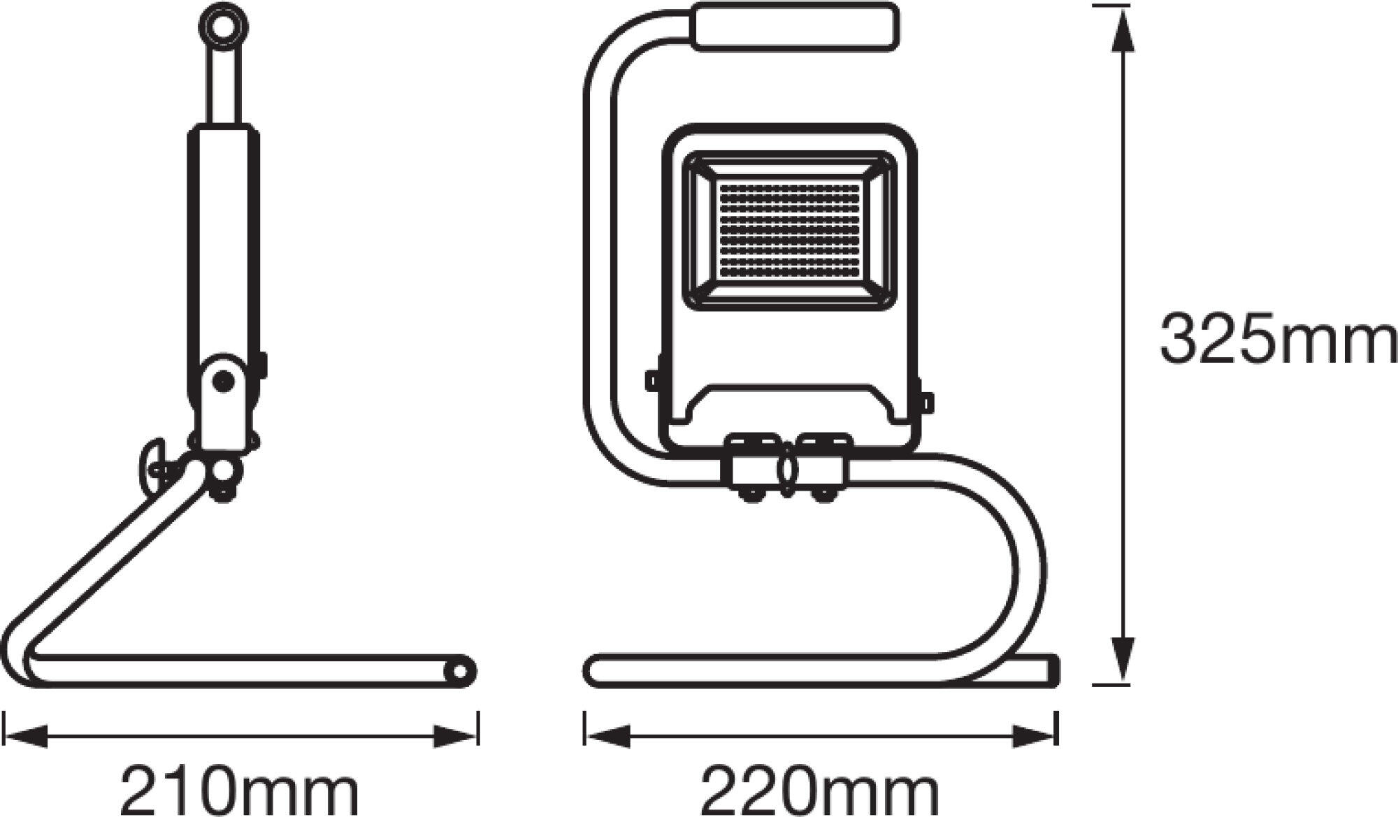 Projetor exterior Work led IP65 2700LM 4000K cinza - 5