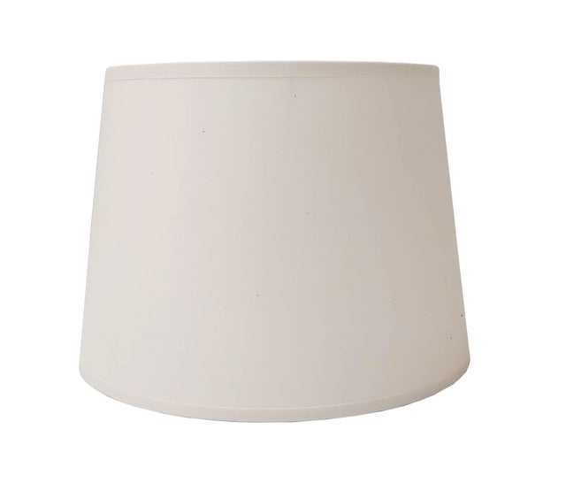 Abajur conico d22 algodão branco/marfim