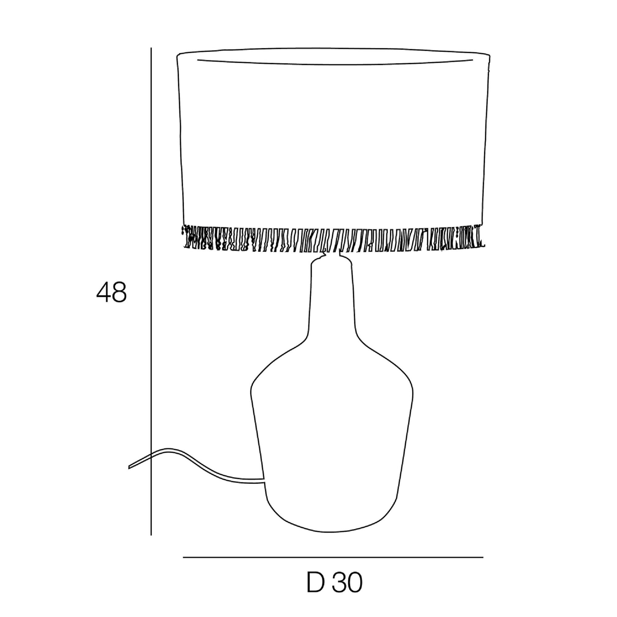 Candeeiro de mesa IBIZA E27 CRISTAL & RAFIA - 7