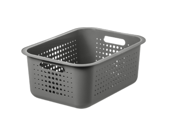 Caixa de arrumação BASKET 37X28X15 15L ANTRACITE