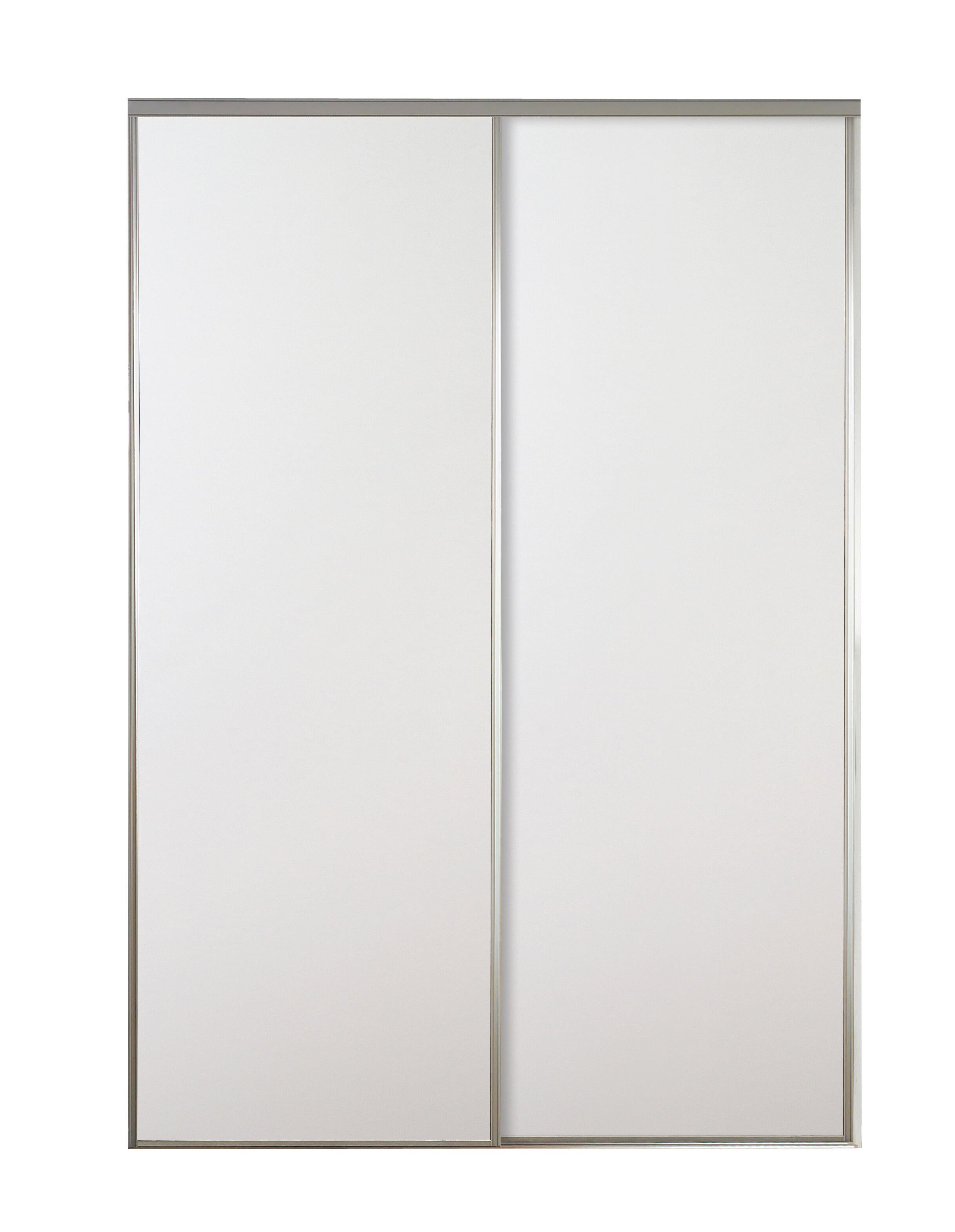 Kit 2 portas de correr roupeiro com calhas branco 90x250 cm Allure - 2
