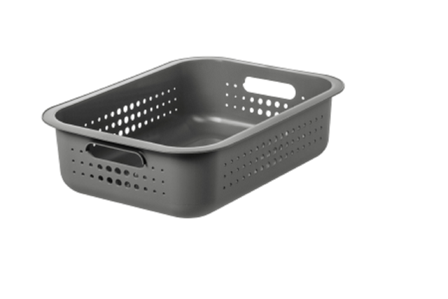 Caixa de arrumação BASKET 37X28X10 10L ANTRACITE