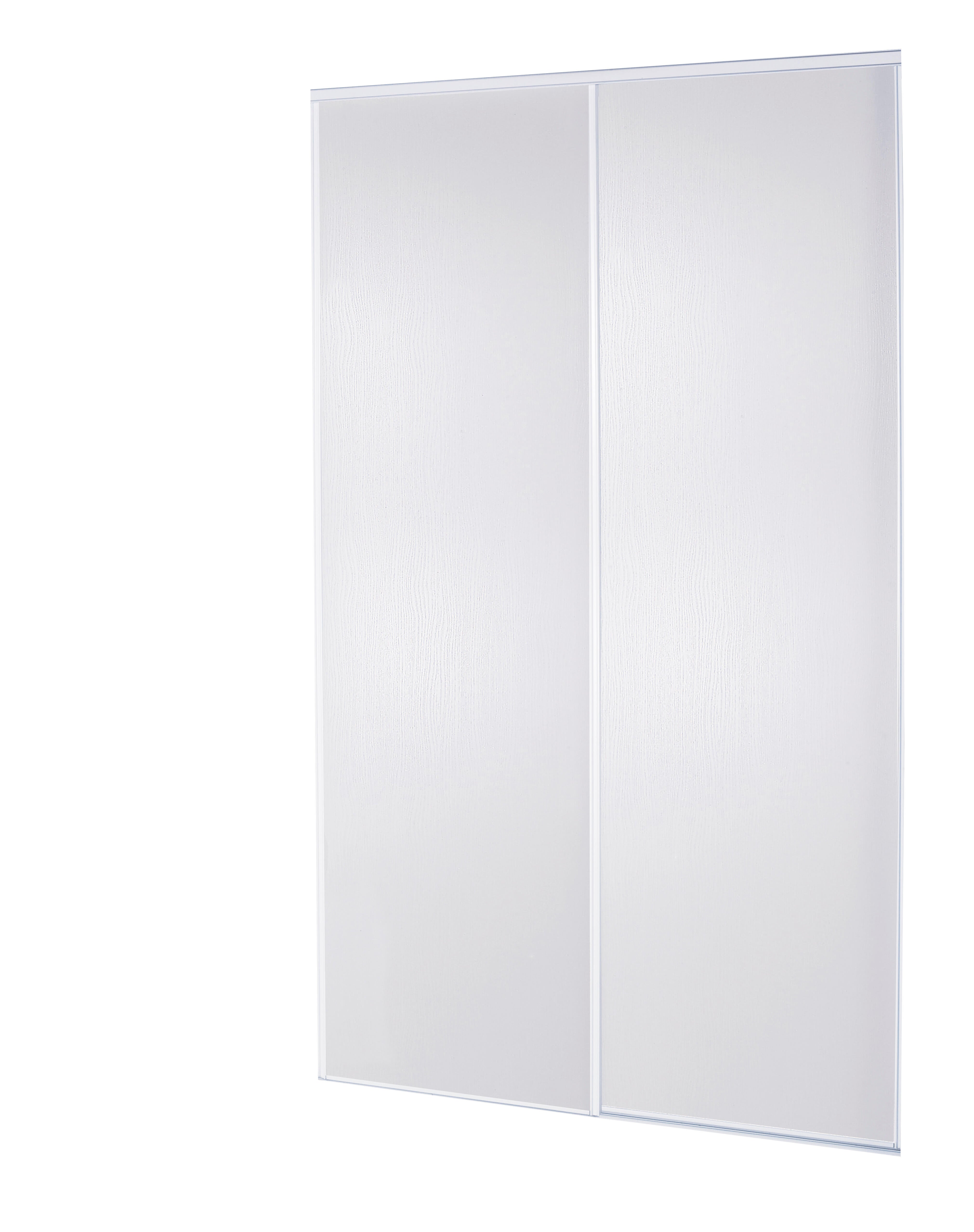 Kit 2 portas de correr para roupeiros recortável com calhas branco 180 x 255 cm Premier - 4