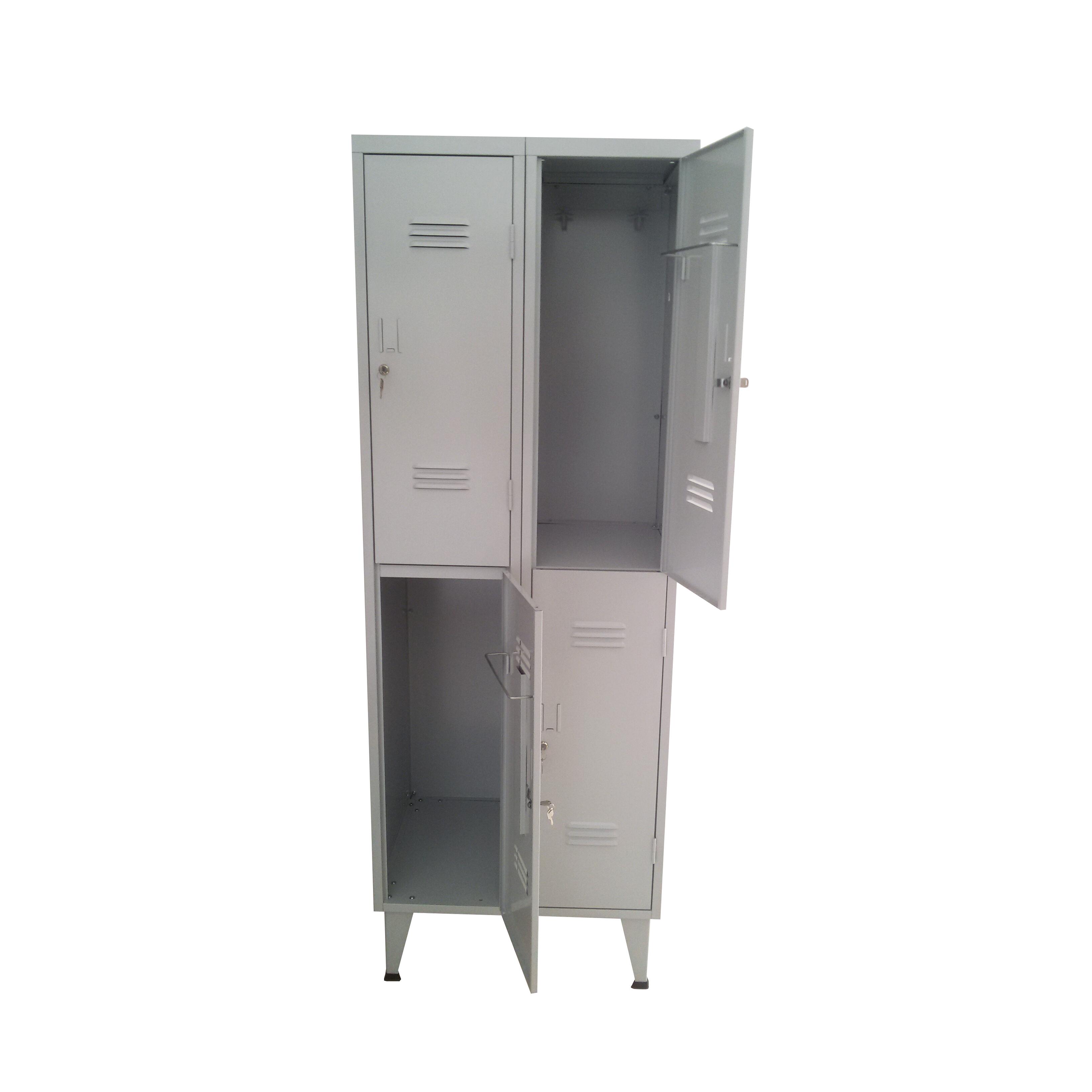 Cacifo aço com 4 portas 66,5 x 50 x 190 cm cinza - 2