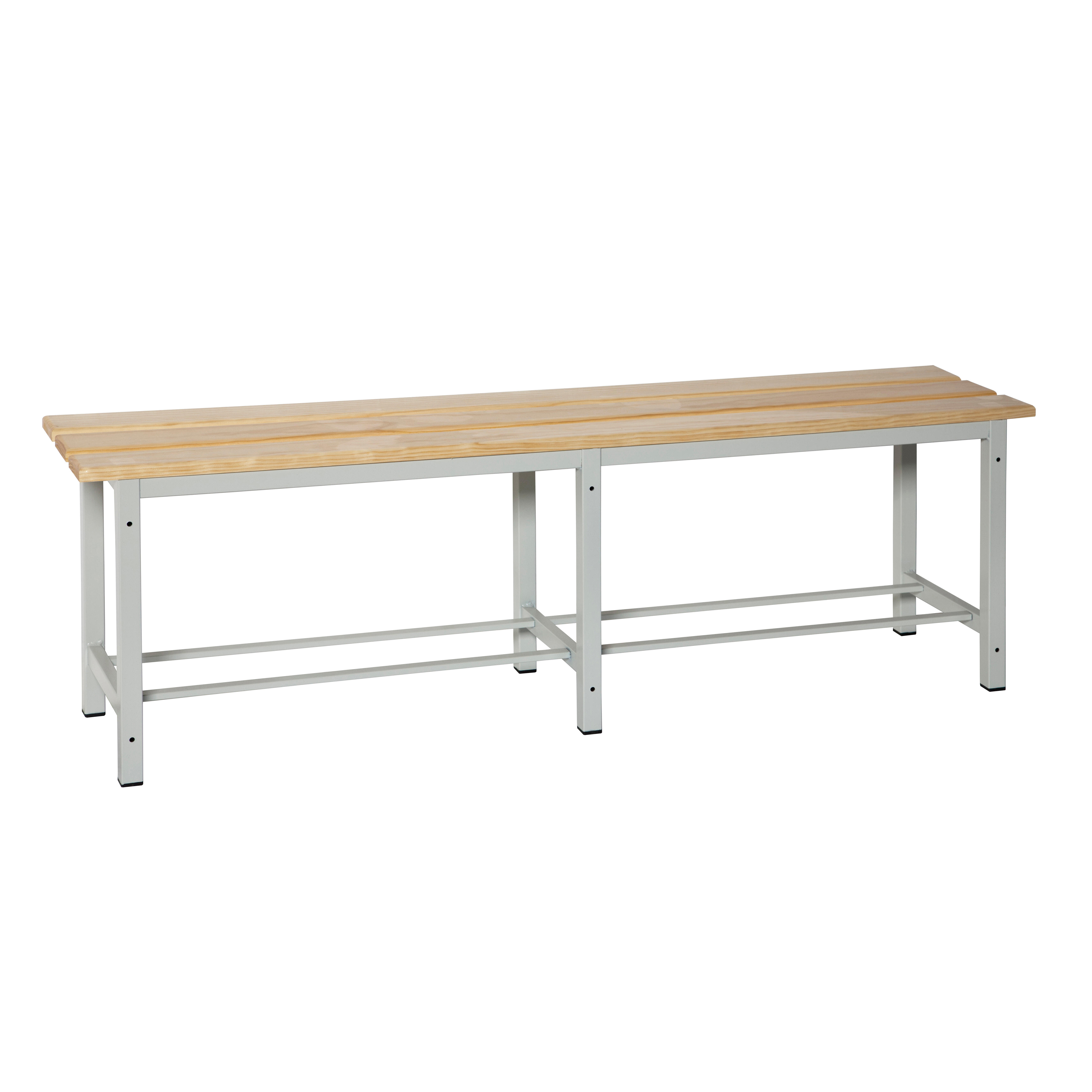 Banco para vestuario montado, 200x47.5x32 cm