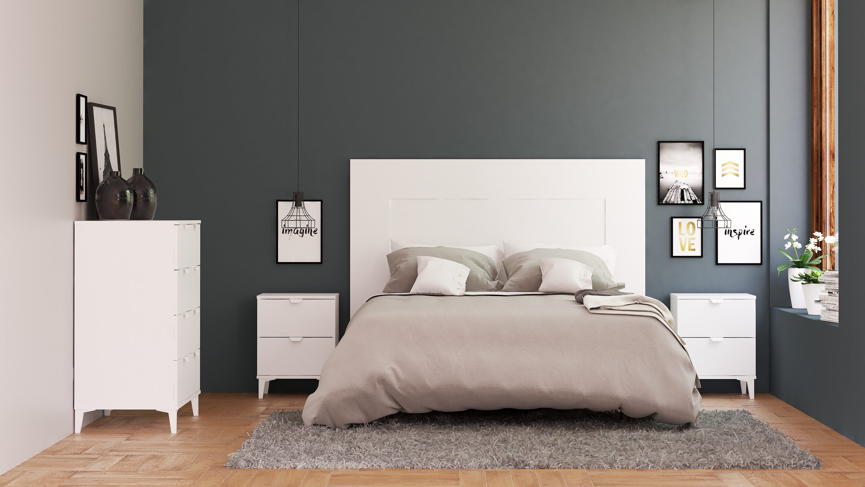 Cómoda BRANCO 4 GAVETAS - 2