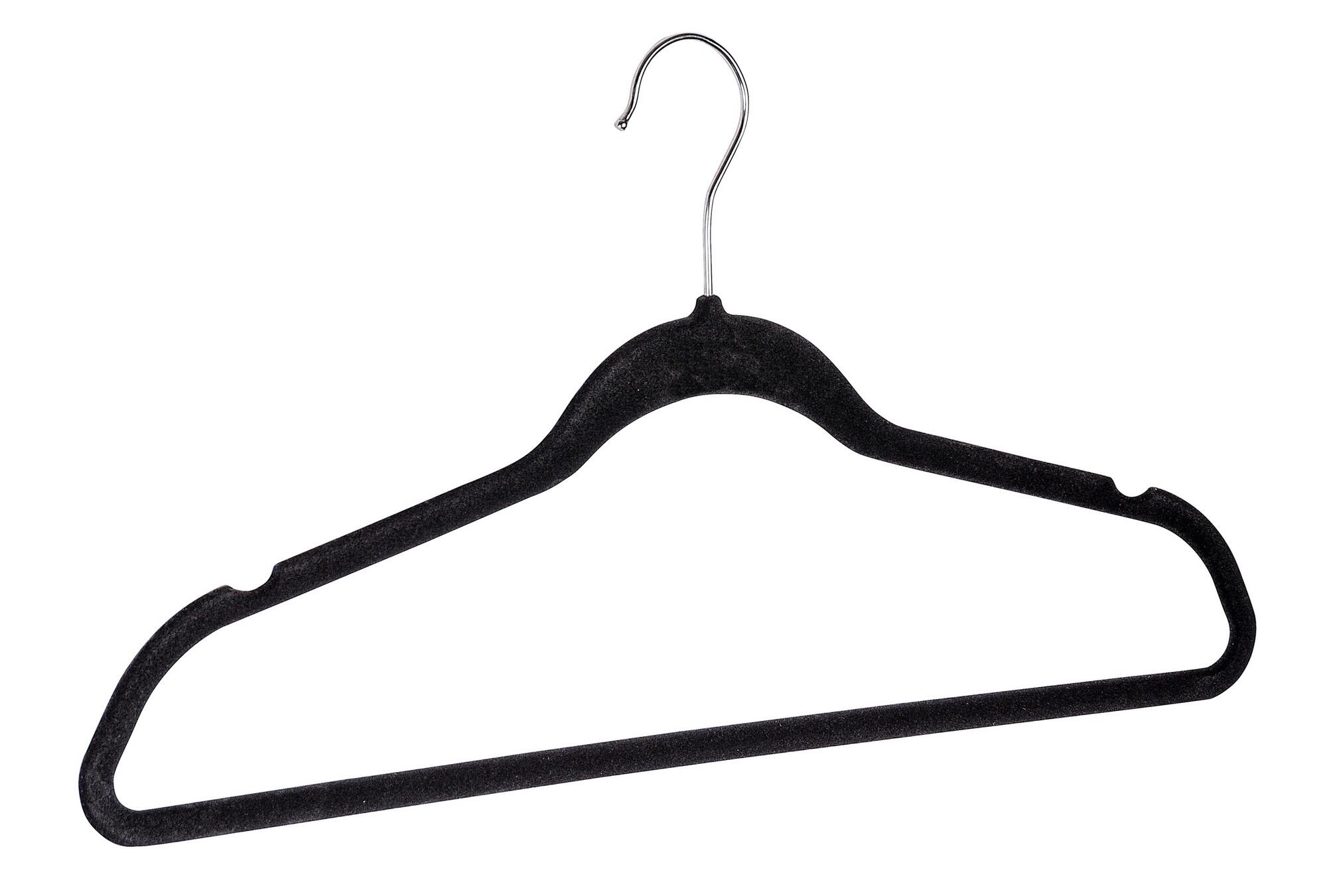 Pack 5 cabide veludo preto - 2