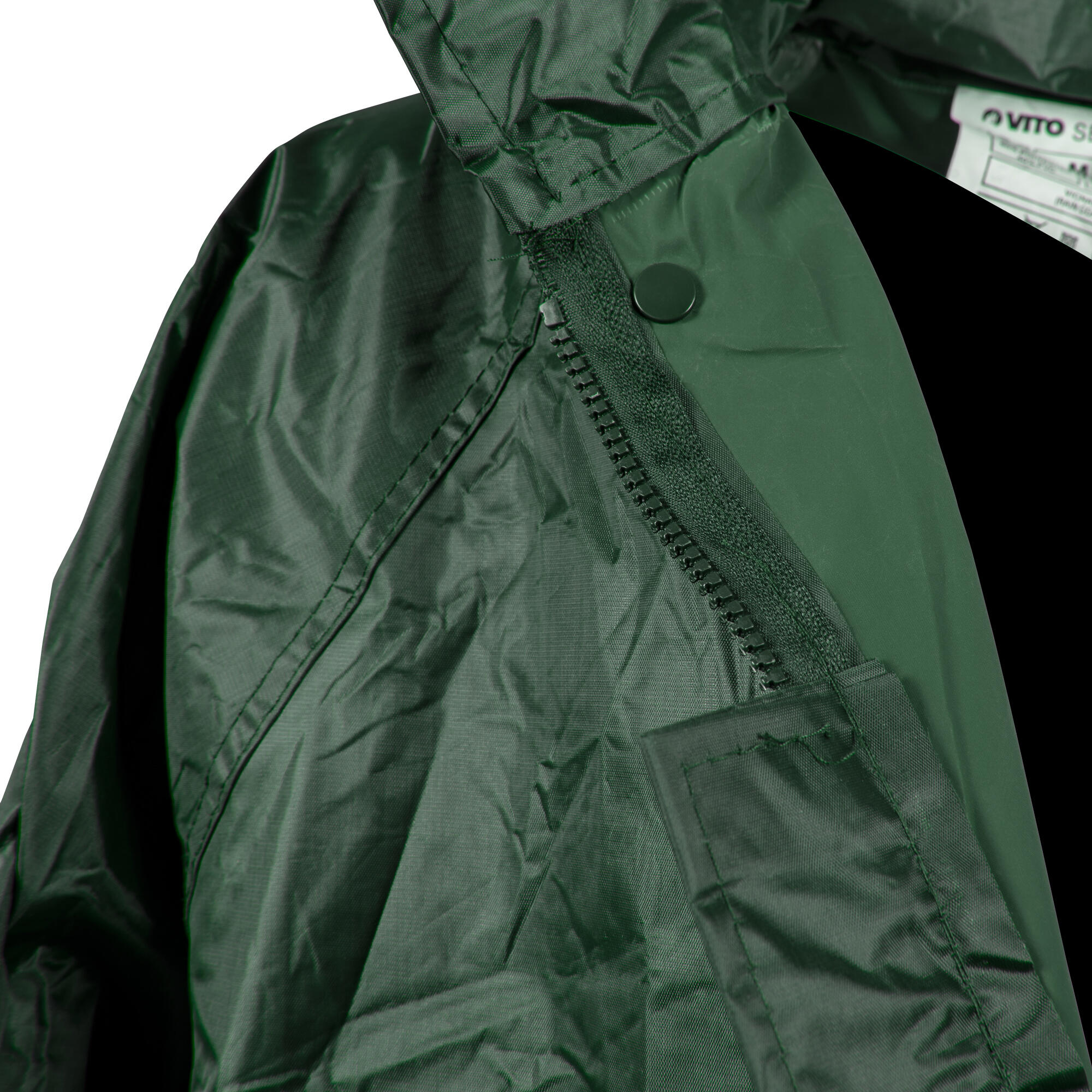 Capa para chuva de nylon e pvc verde L - 2