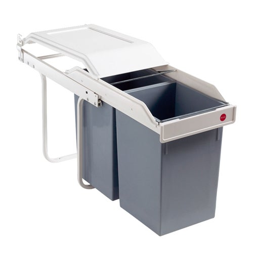 Balde de lixo extraível 15+15L Hailo - 24