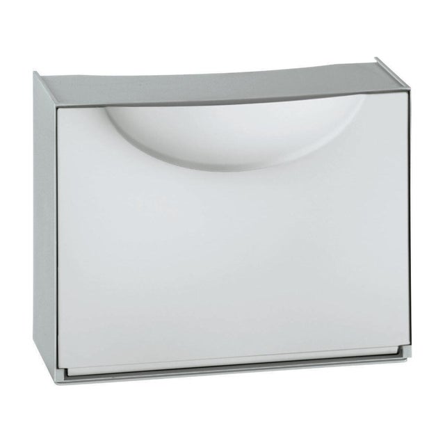Scarpiera TERRY STORAGE Harmony Box 1 anta apertura a ribalta, L 51 x H 39 x P 19 cm 3 paia, grigio e bianco