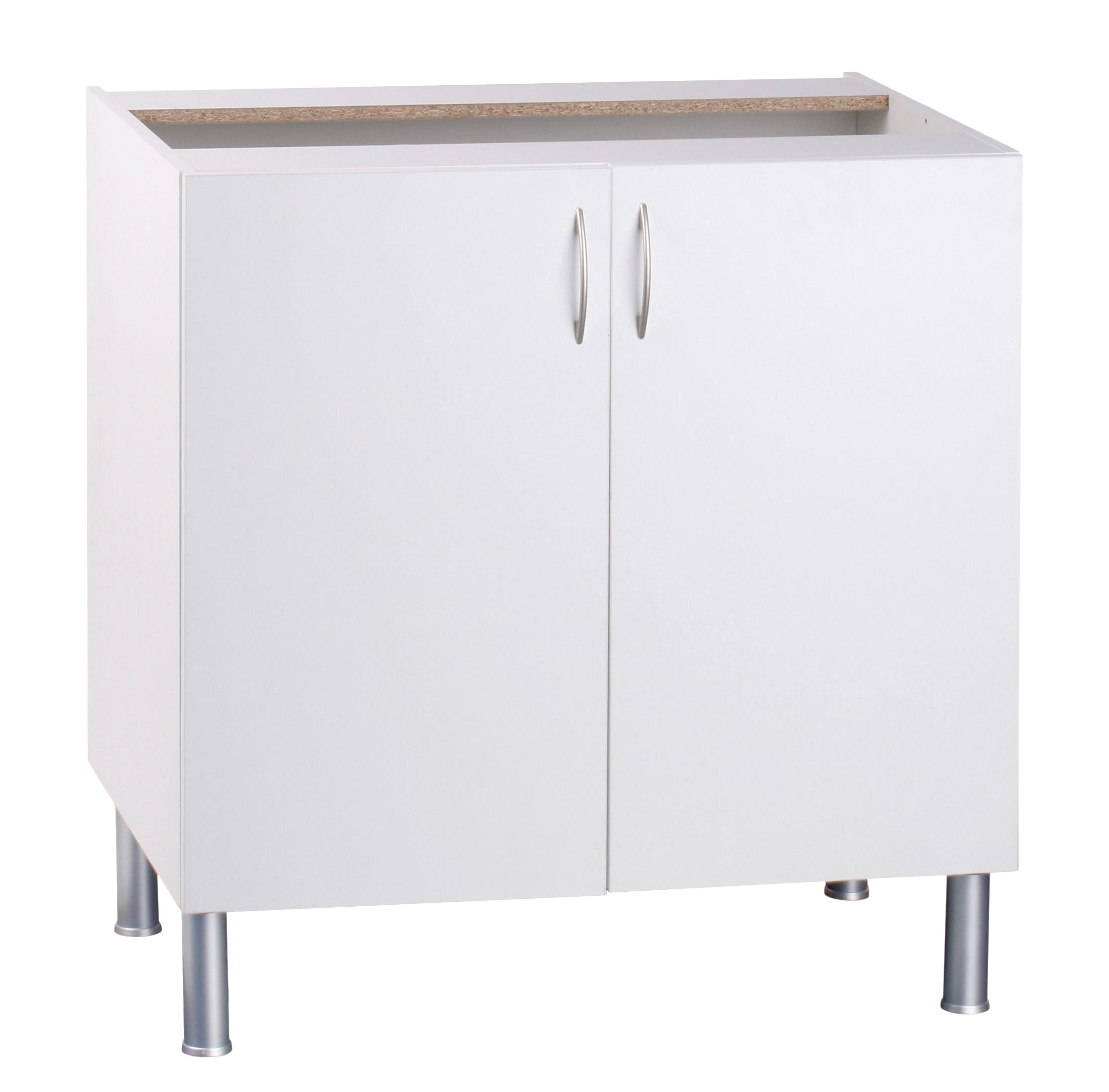 Móvel inferior de cozinha 2 portas Basic 80x56x70 cm branco mate - 8