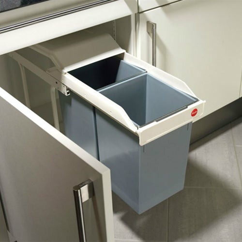 Balde de lixo extraível 15+15L Hailo - 20