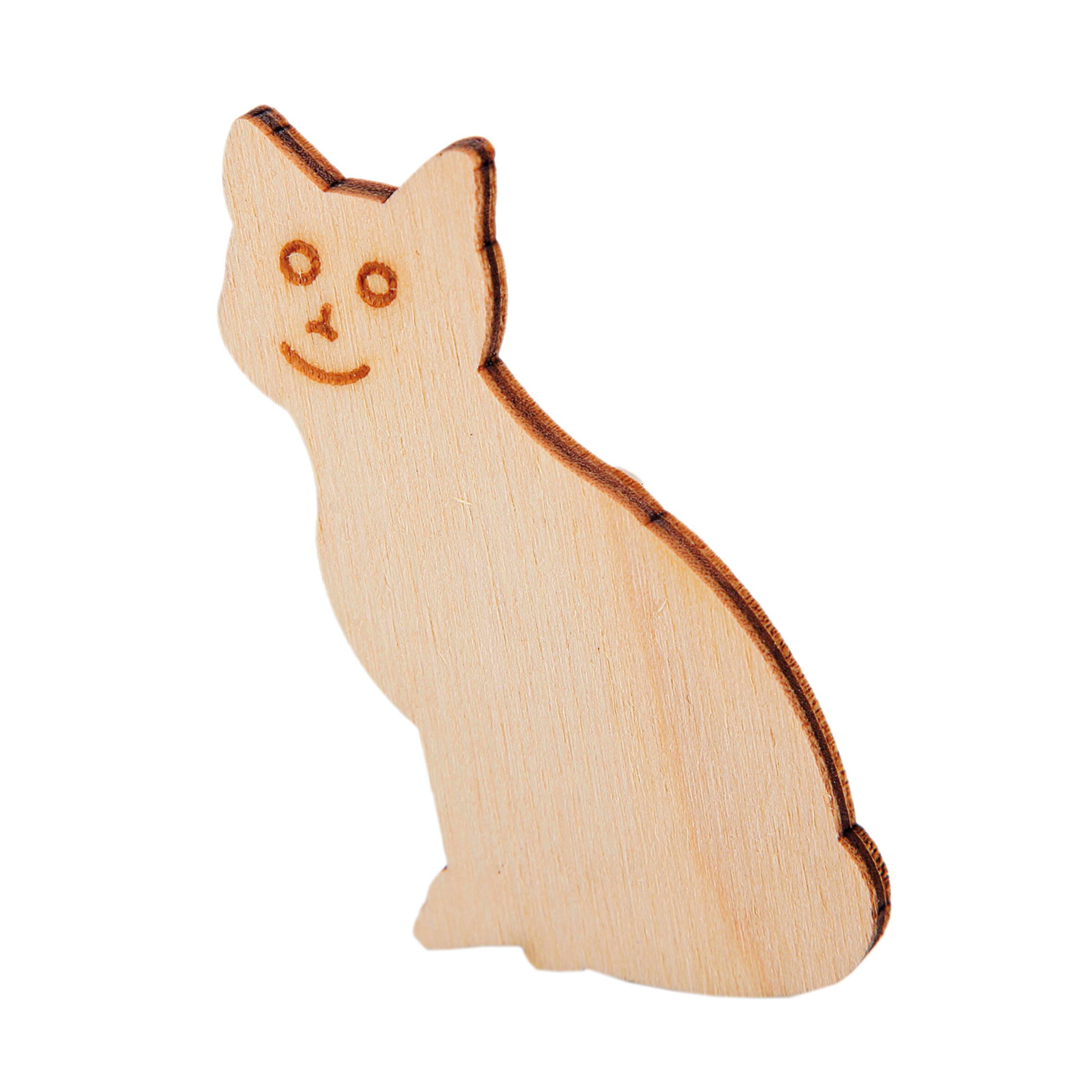 Sagome Legno Gatto Fai Da Te – 6 Pezzi In Pioppo, Altezza 10 Cm, Made In Italy - 2