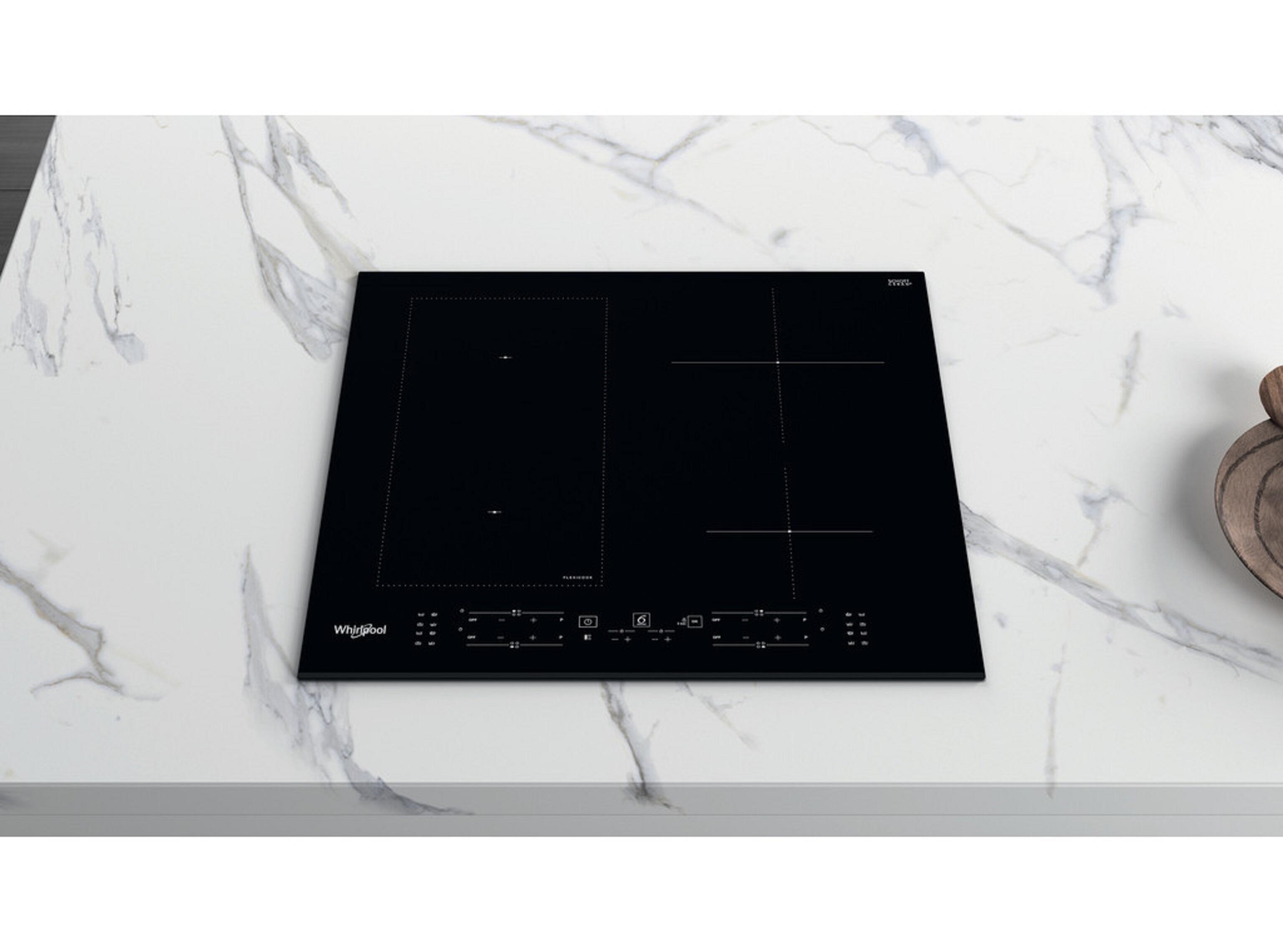 Placa de indução 4 zonas de calor 7200 W 59 x 51 cm preto Whirlpool WLB1160BF - 4