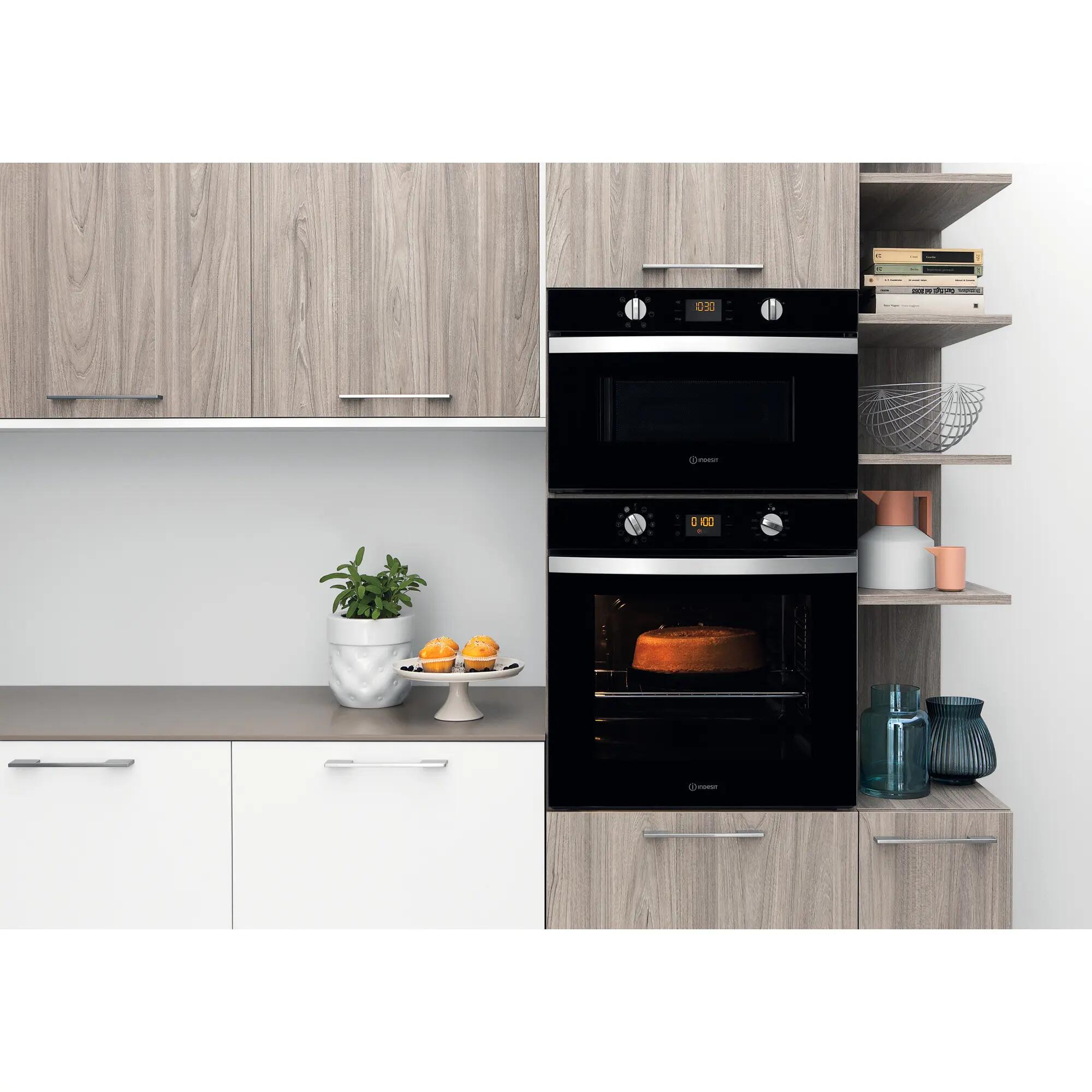 Forno da incasso elettrico multifunzione ventilato  INDESIT IFW 4844H BL pulizia vapore - 2