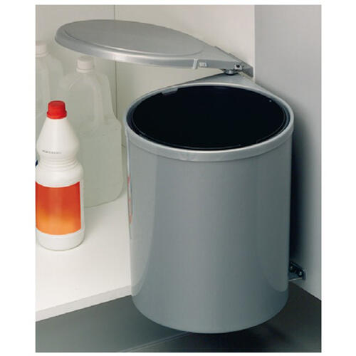 Balde de lixo extraível 13 L cinza