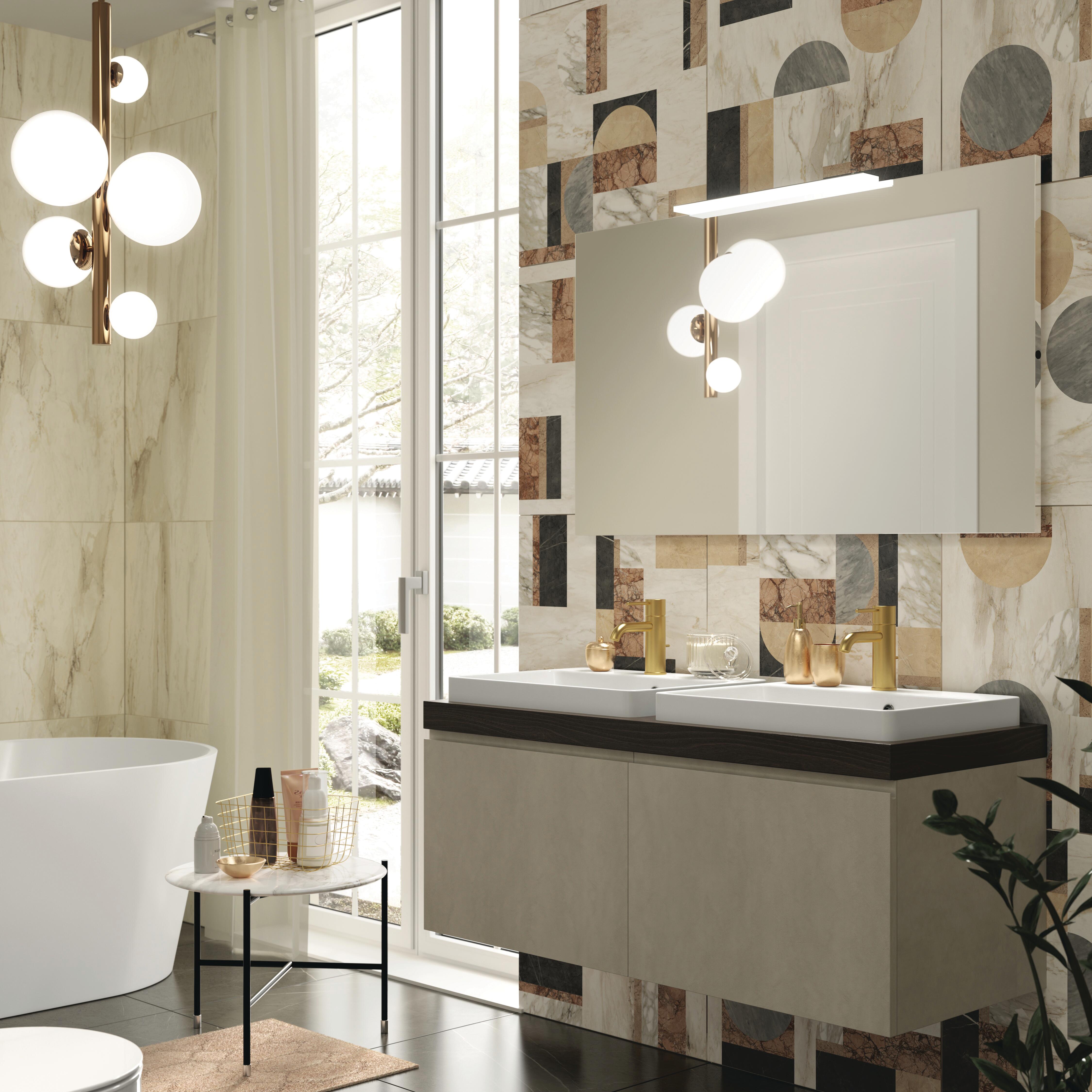 Piastrella da pavimento e rivestimento interno in gres porcellanato 75 x 75 cm rettificato multicolore opaco Jolie decoro traffico intenso (pei 4/5) Sp. 10 mm 1.13 mq - 7