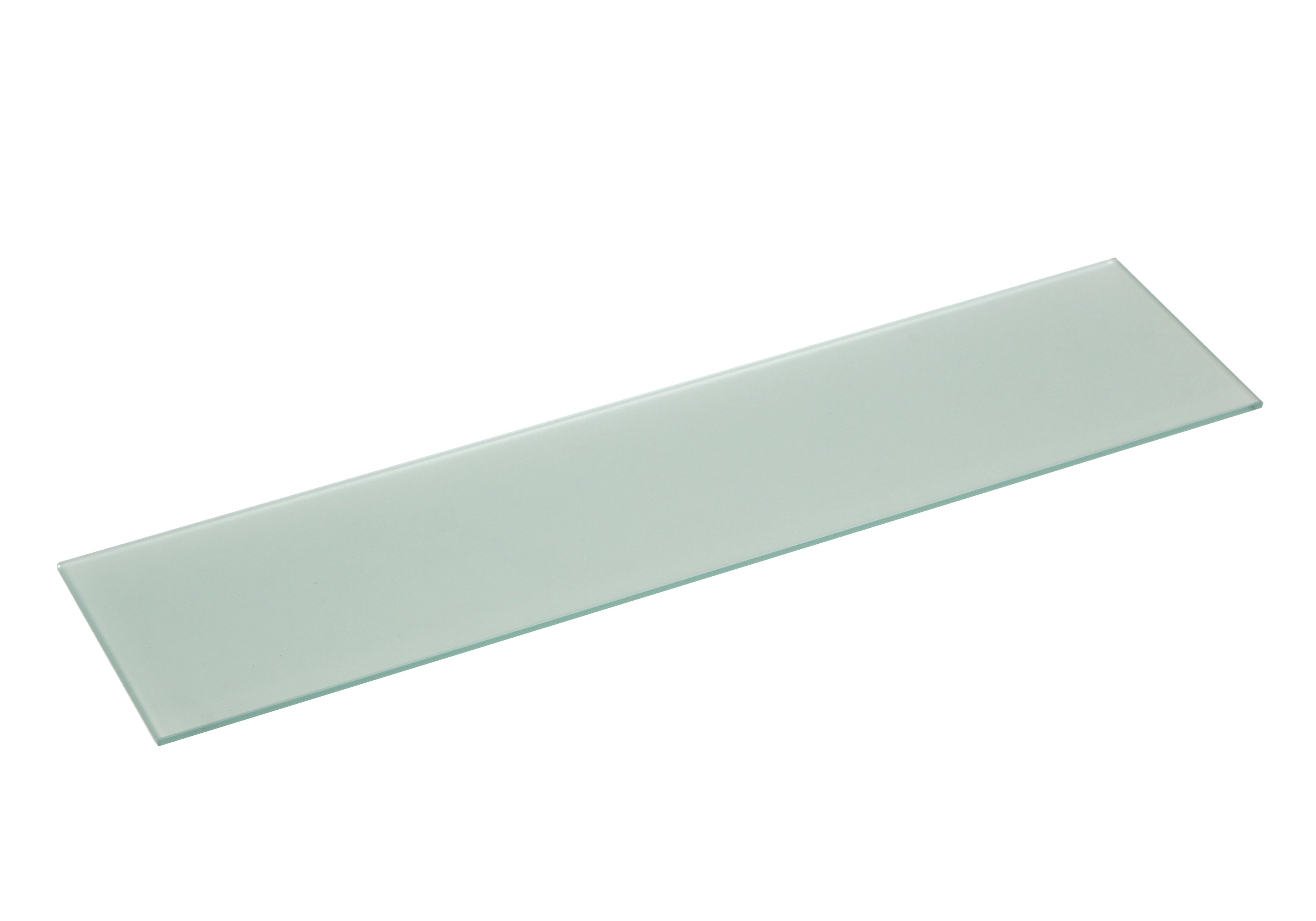 Mensola a muro dritto in vetro L 60 x P 15 cm satinato - 5
