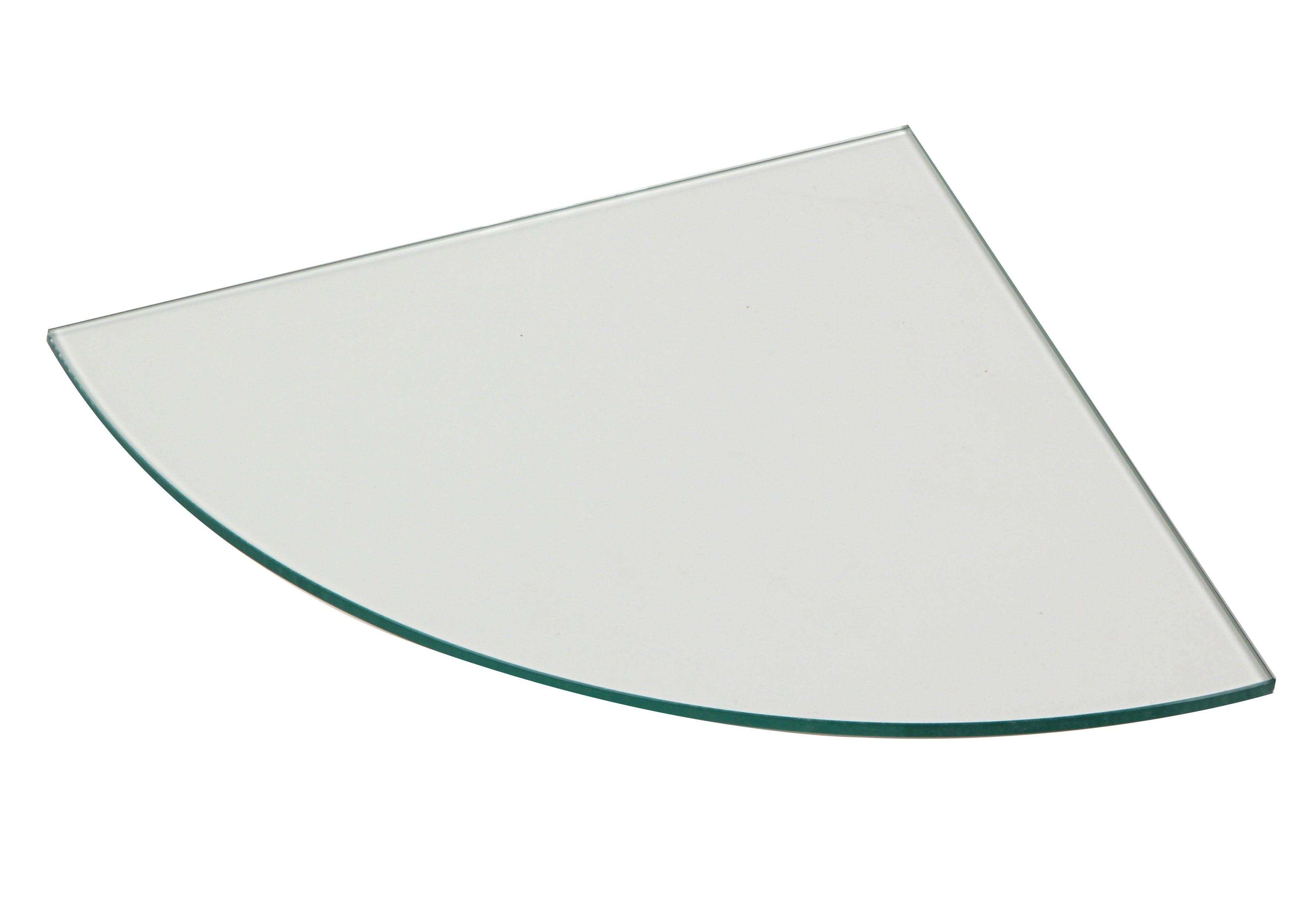Mensola a muro ad angolo in vetro L 25 x P 25 cm trasparente - 4