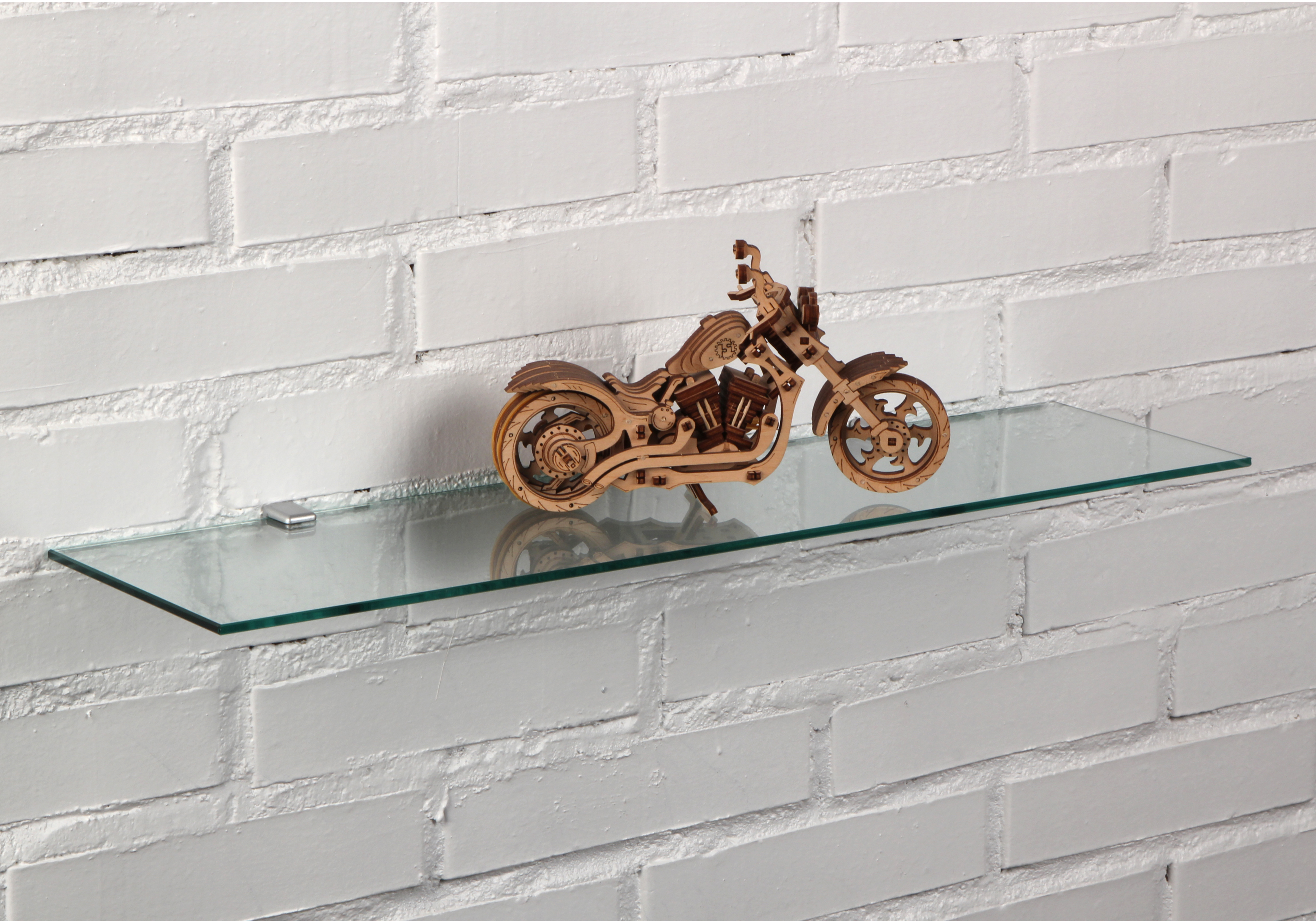 Mensola a muro dritto in vetro L 60 x P 15 cm trasparente - 5