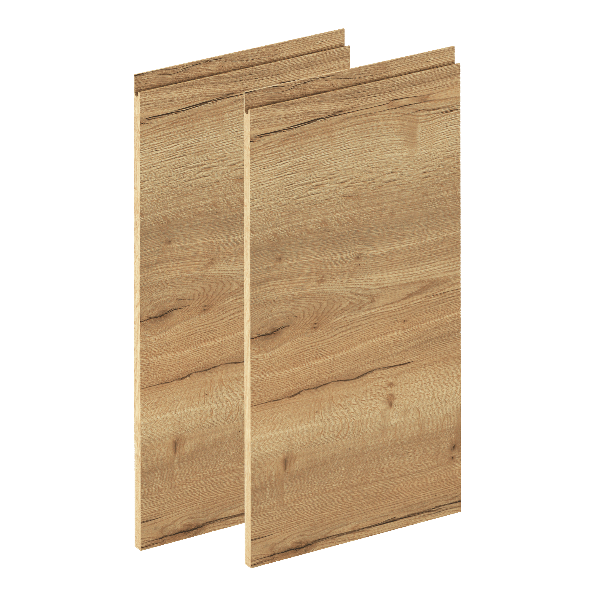 Lote de 2 puertas mueble de cocina tokyo roble h 76.8x l 36.7 cm