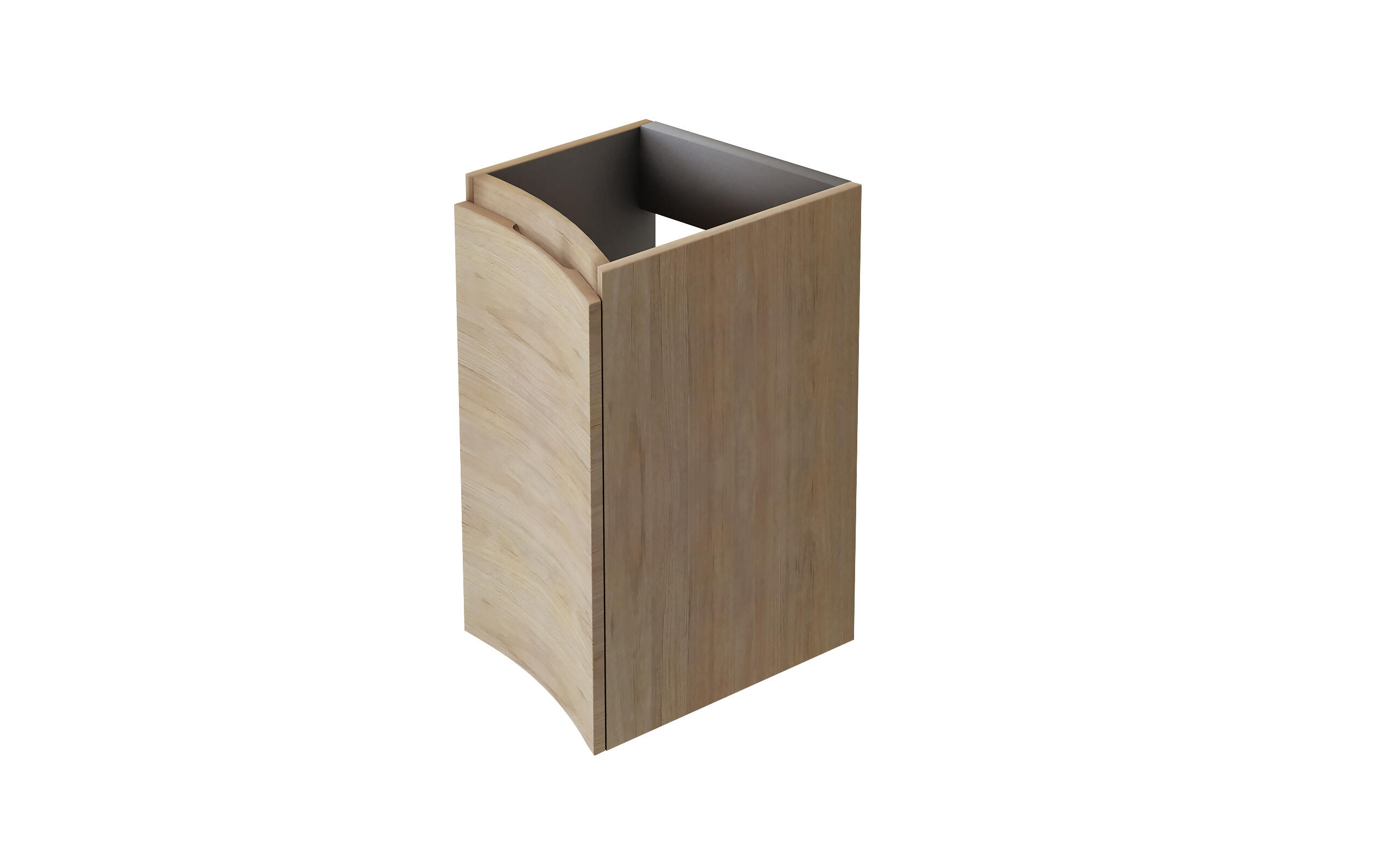 Estensione per mobile da bagno Vague 1 cassetto marrone L 90 x H 55 x P 48 cm - 3