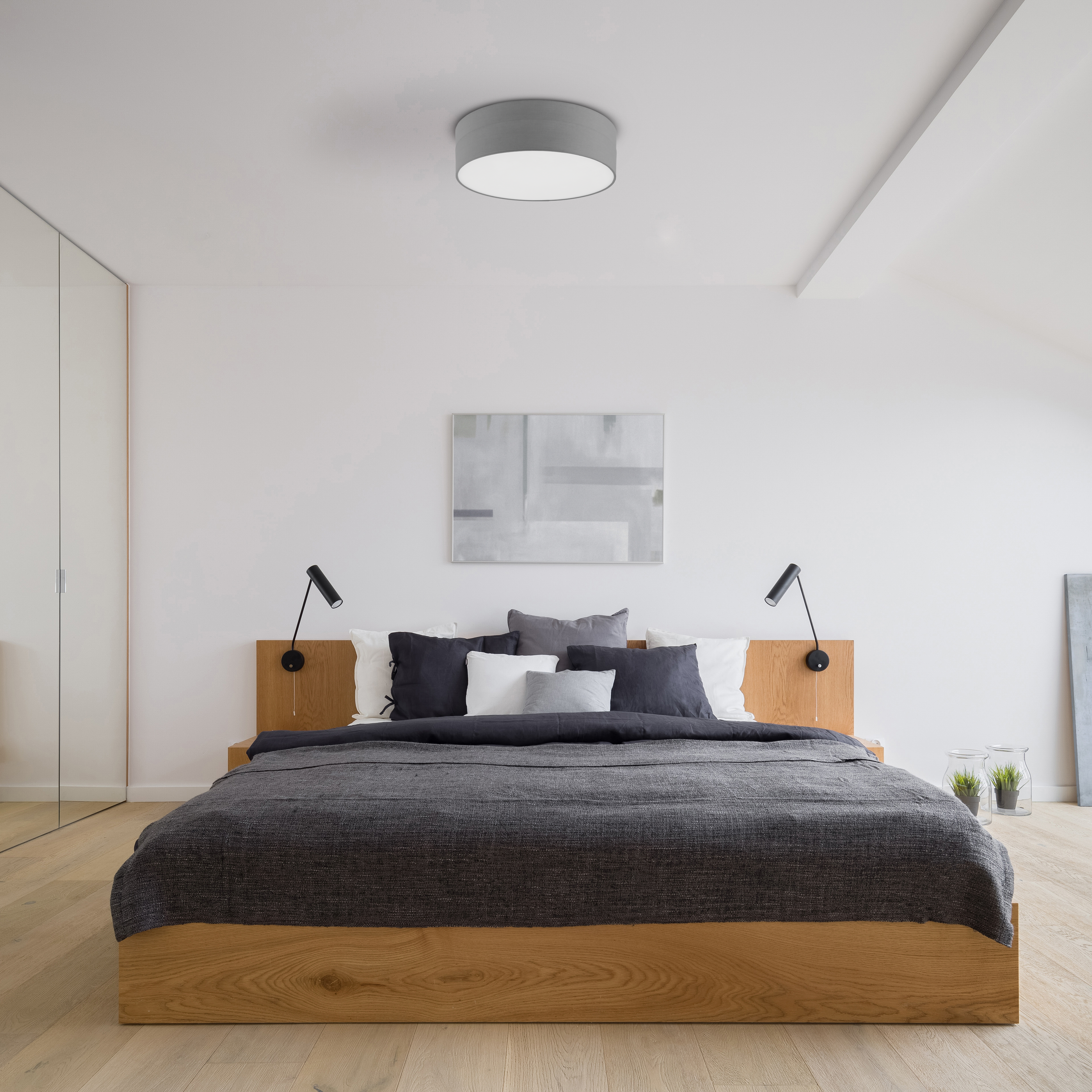 Plafon SITIA 29 cm szary E27 INSPIRE - 2