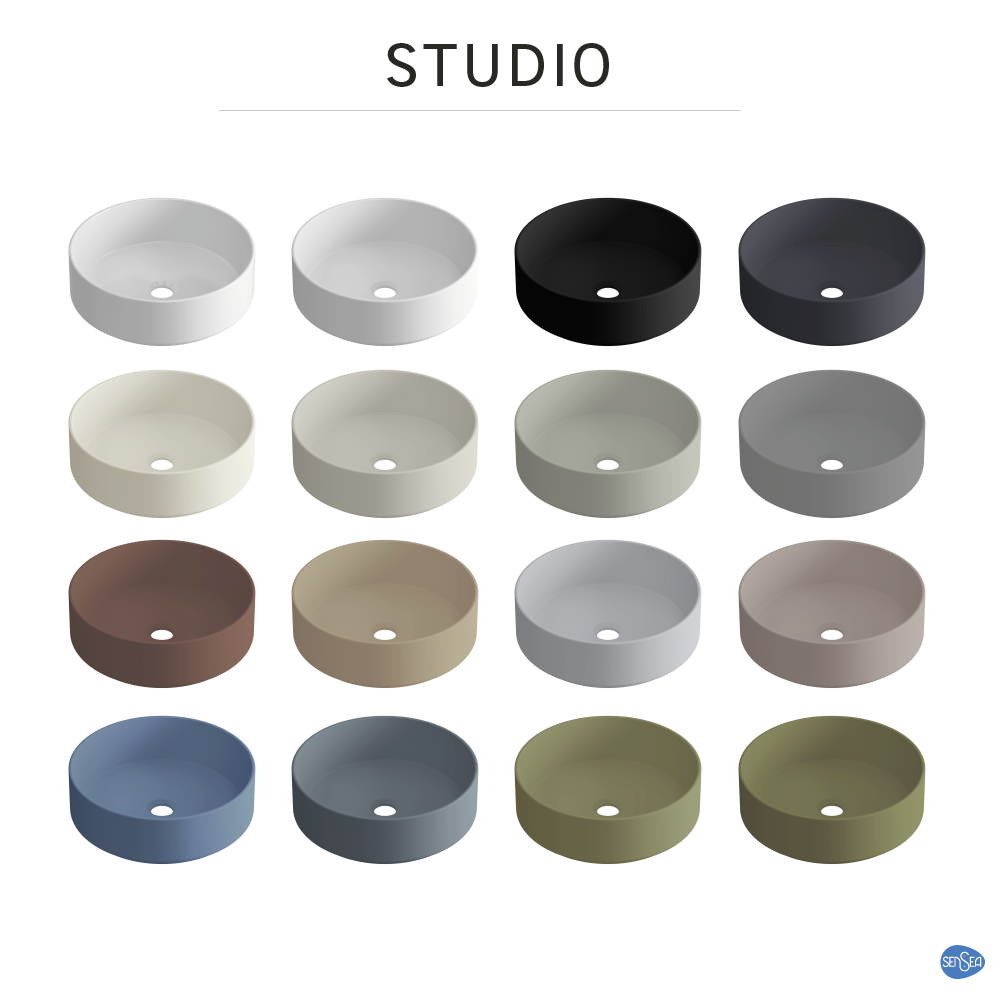 Lavatório de pousar STUDIO 37X12X37CM CREME 5 - 10