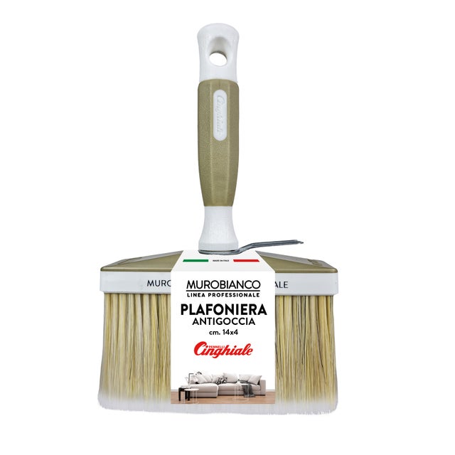 Pennellessa Murobianco 140 mm x Sp 40 mm  per vernice a base acqua PENNELLI CINGHIALE